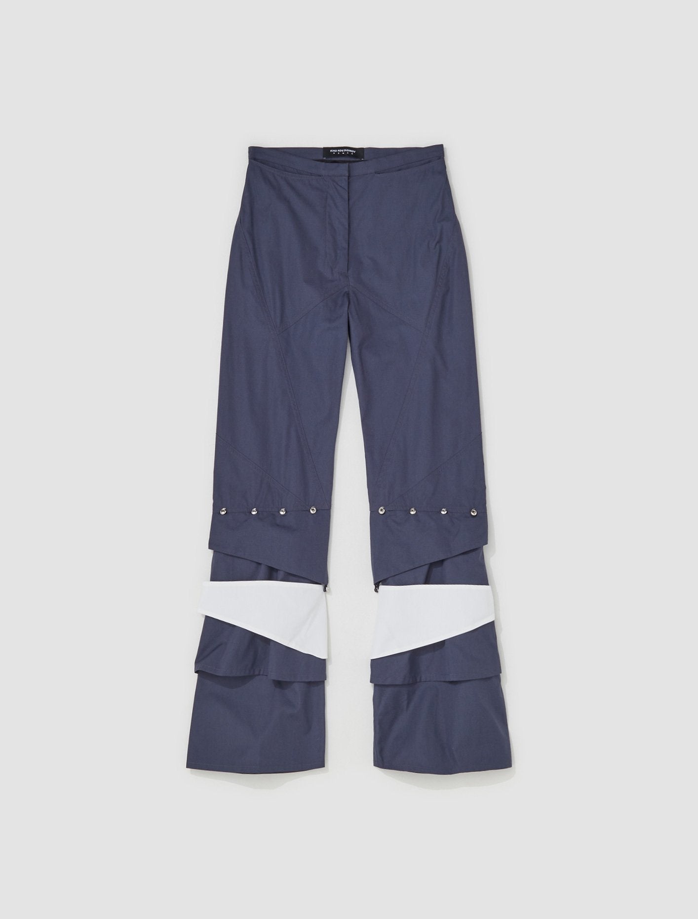 Tobi Trousers in Charcoal & Snow