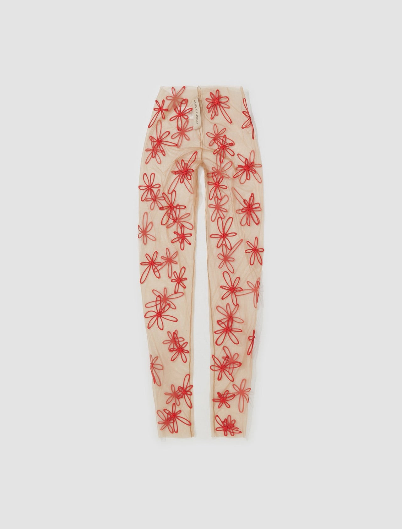 Placement Print Leggings in Red