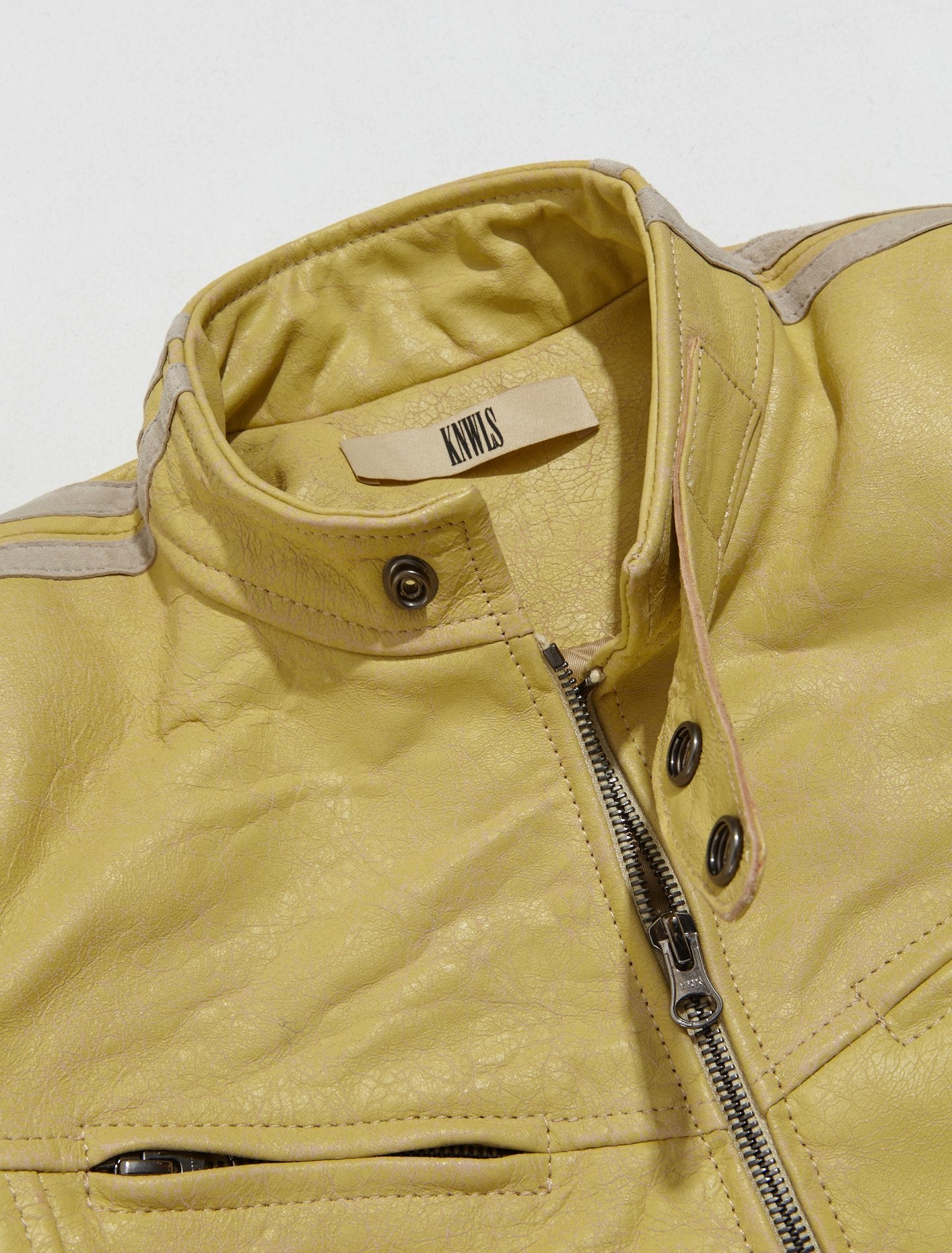 Claw Jacket in Distressed Yellow