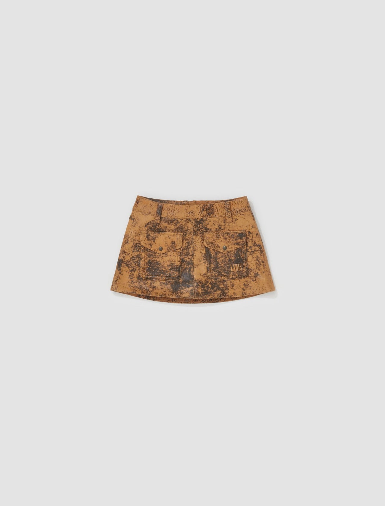 Hellz Skirt in Distressed Brown