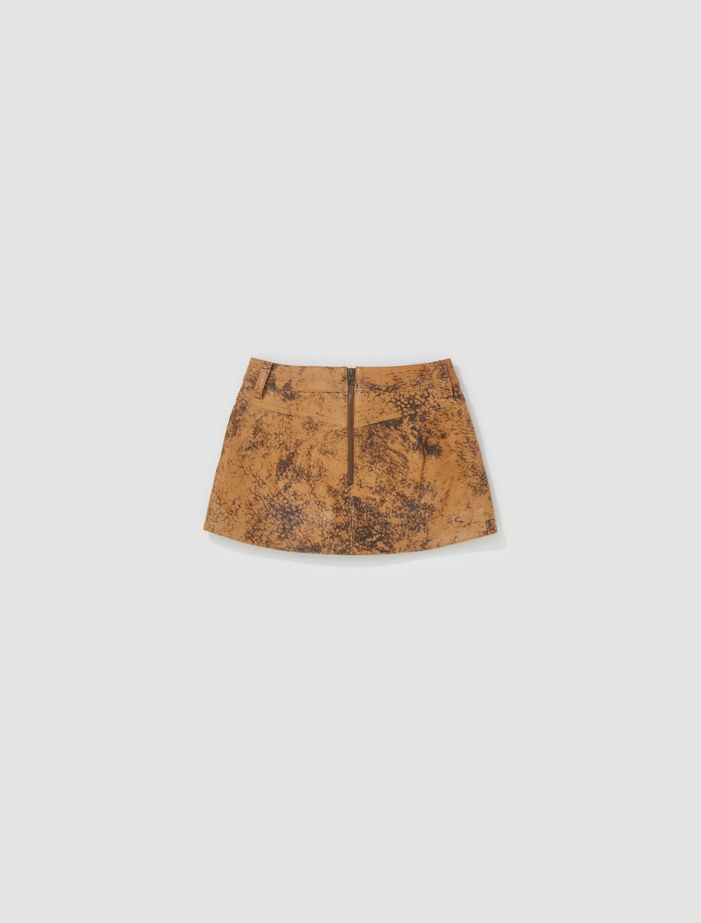 Hellz Skirt in Distressed Brown