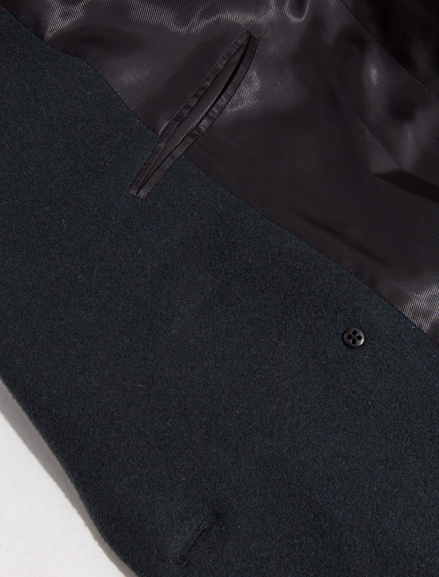Lemaire - Maxi Double Breasted Coat in Midnight Green 