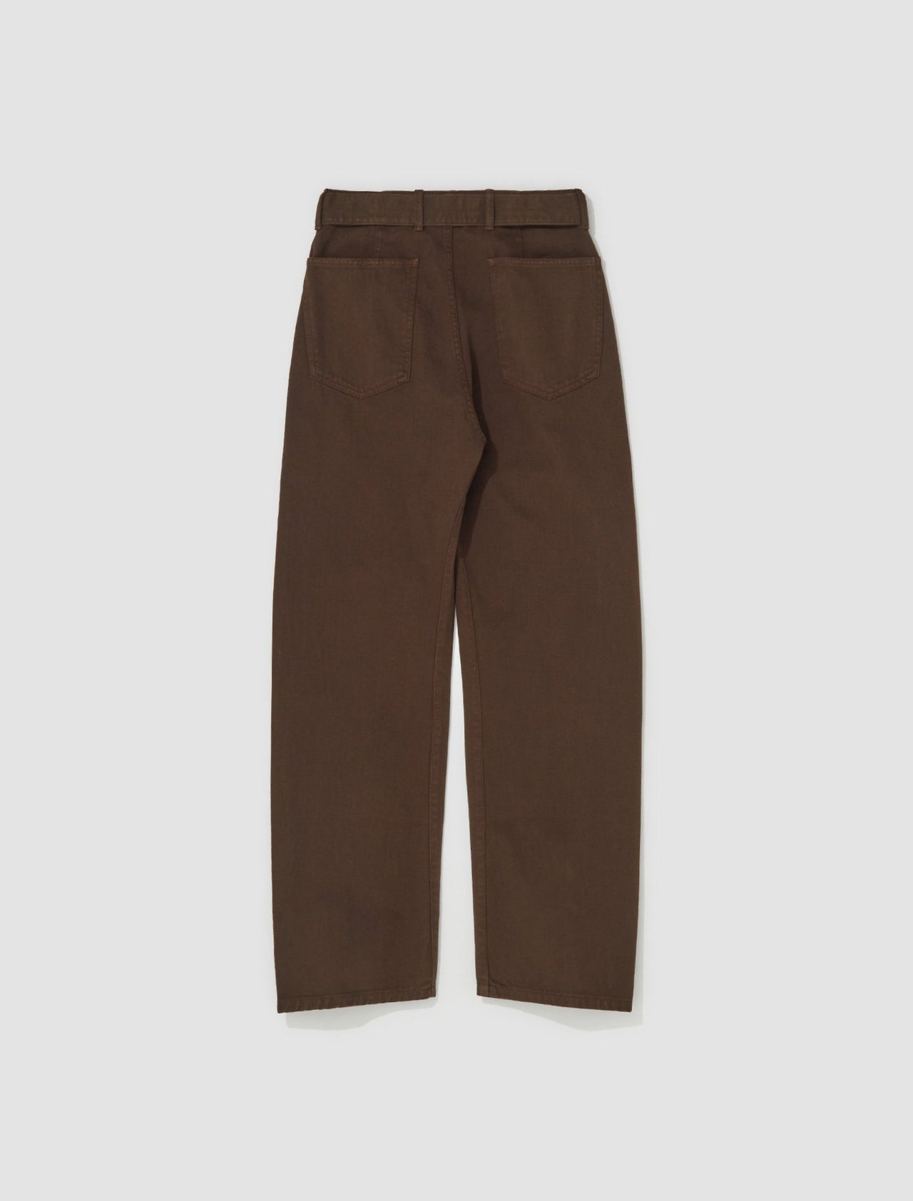 Twisted Belted Pants in Espresso