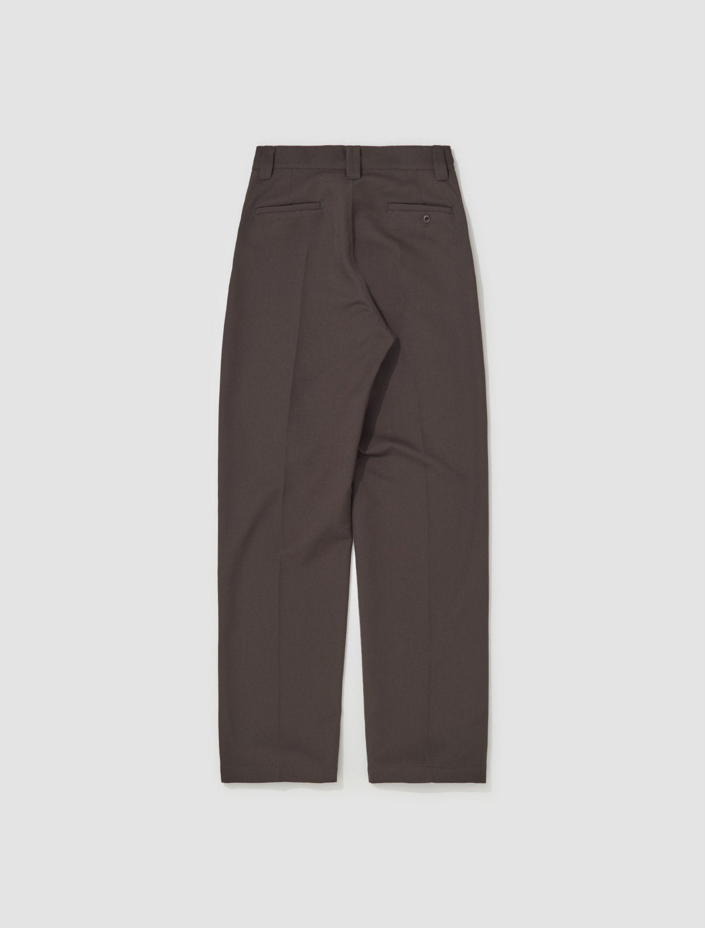 Straight Pants in Dark Brown