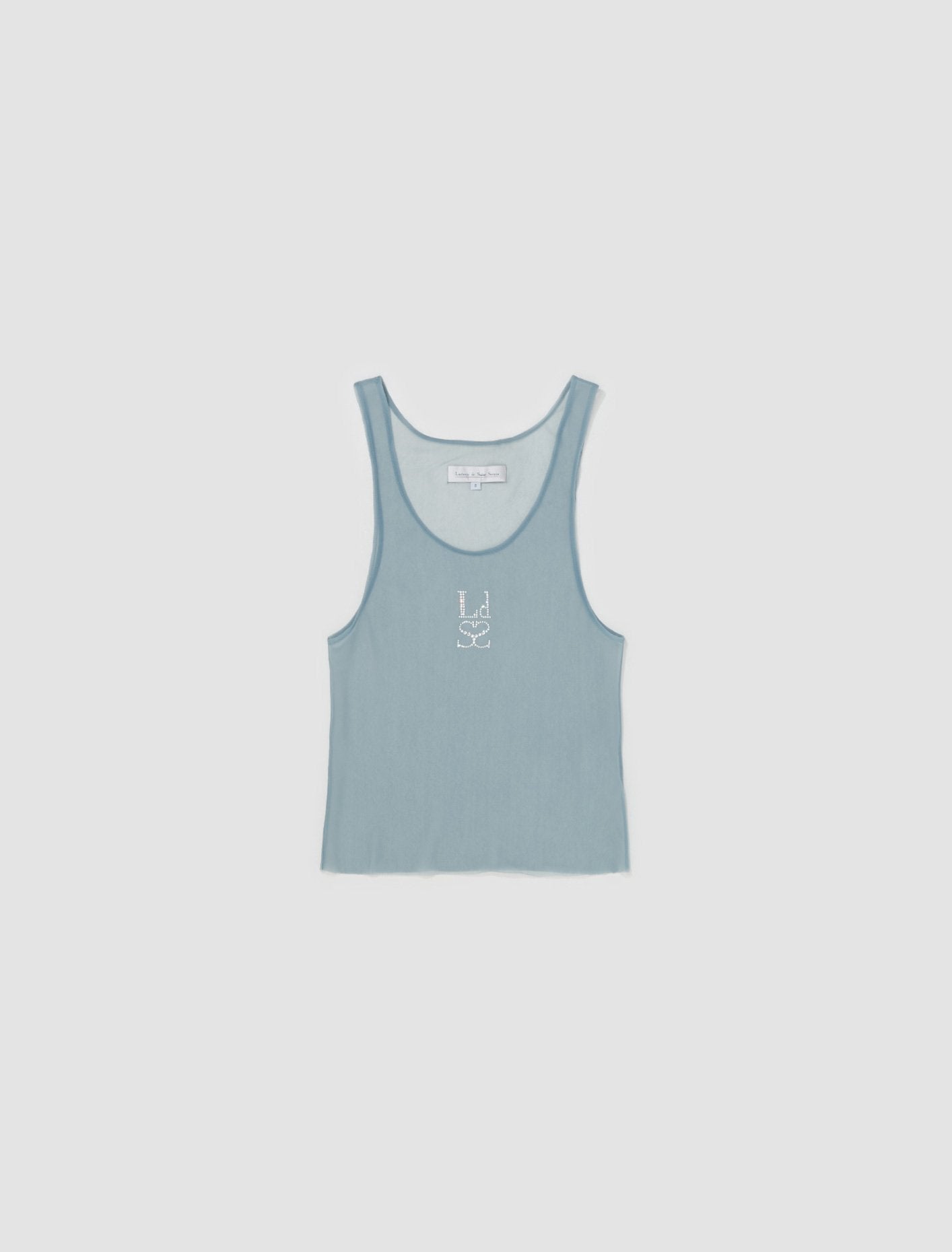 Mesh Logo Tank Top in Blue