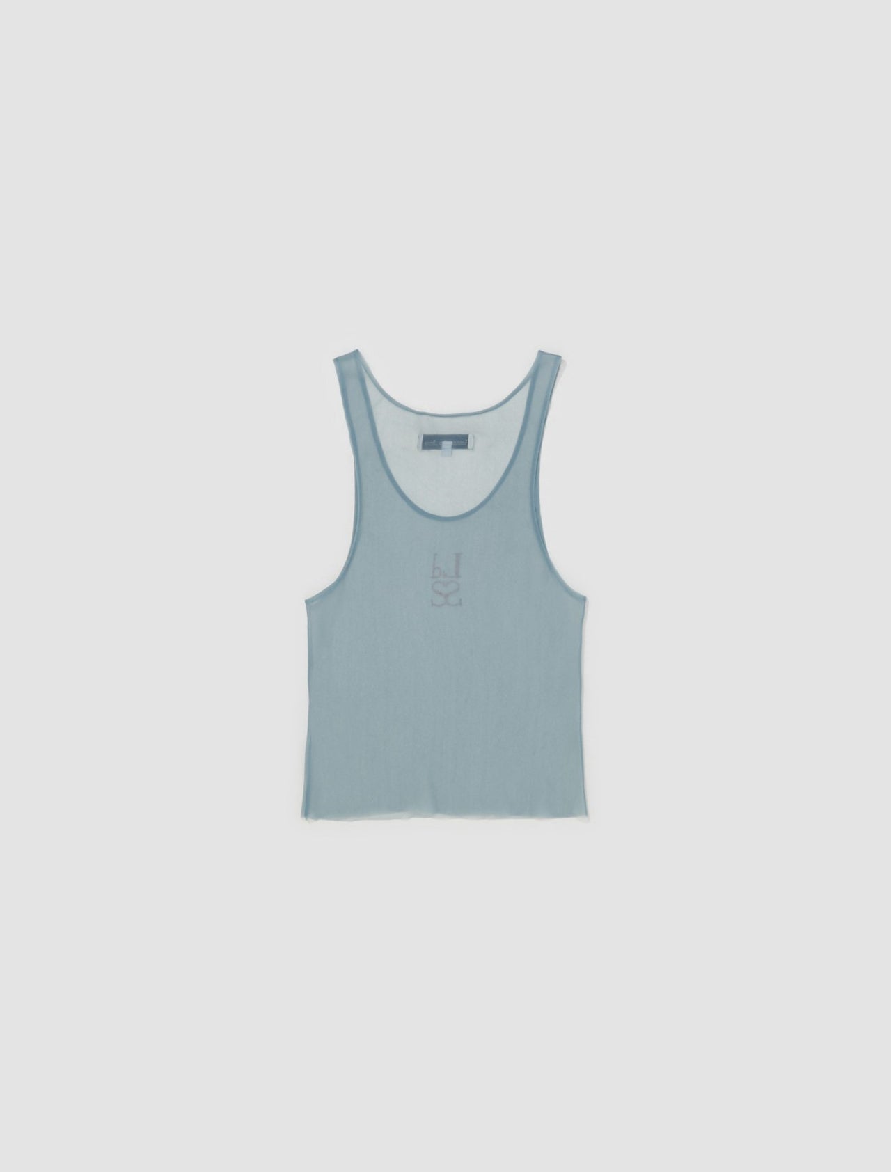 Mesh Logo Tank Top in Blue