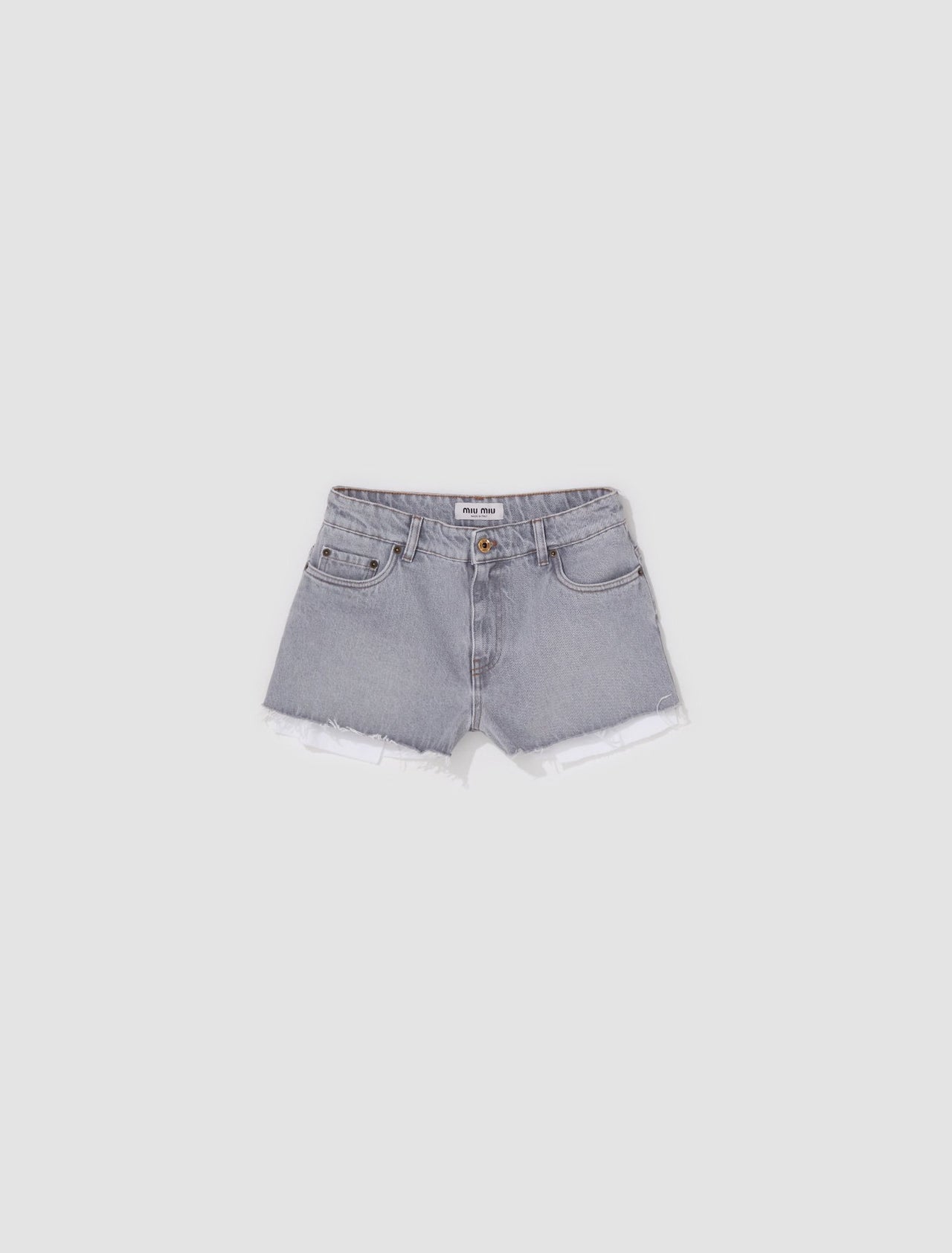 Denim Shorts in Grey