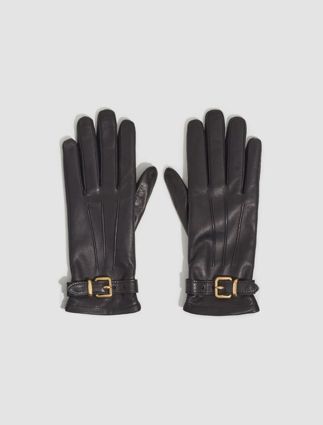 Nappa Leather Gloves in Black