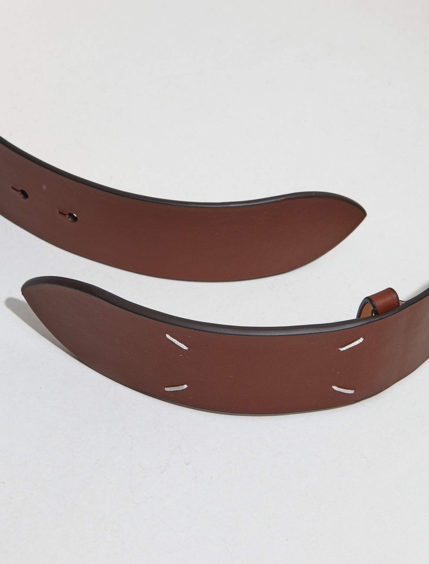 Signature Stitch Belt in Friar Brown