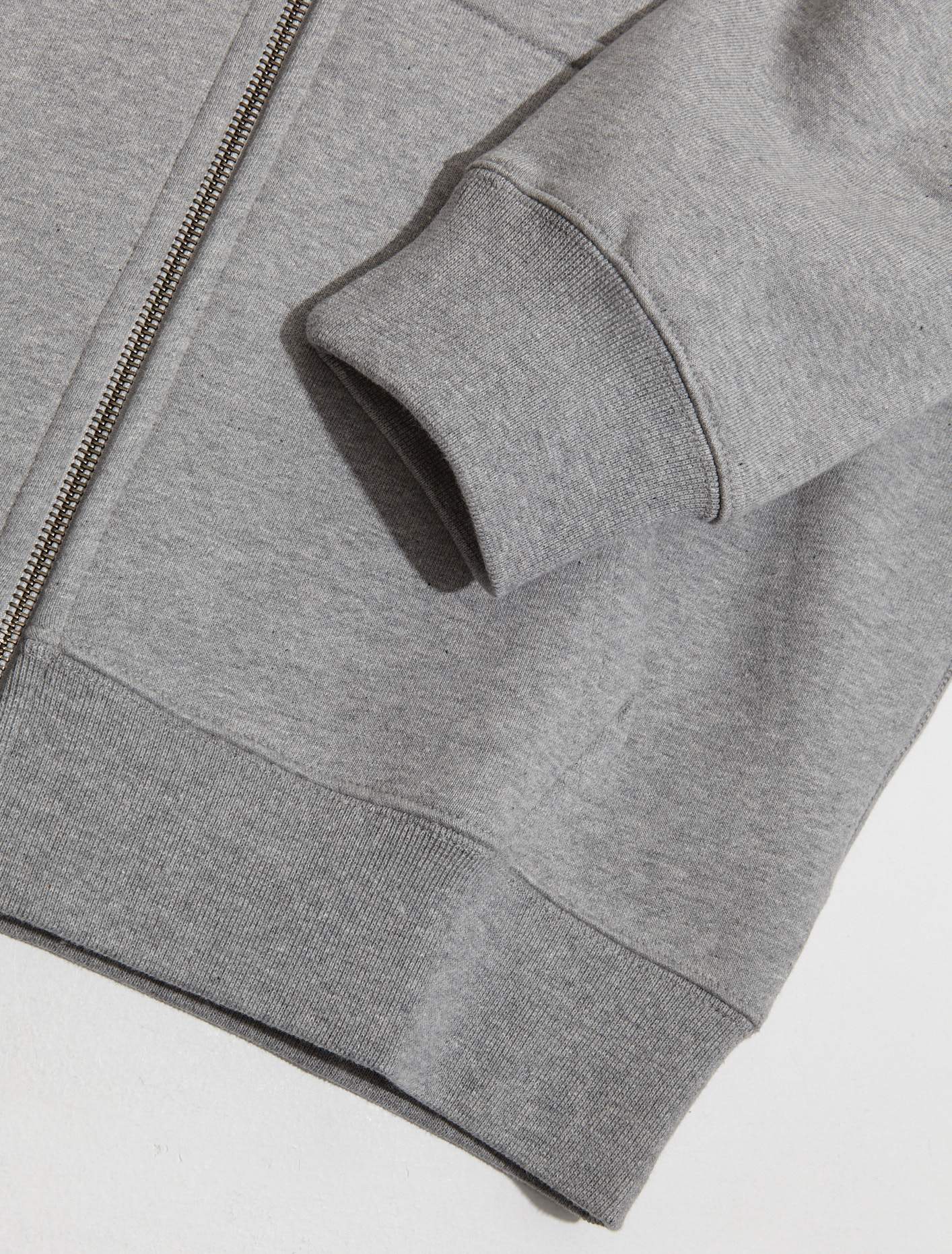 Solo Swoosh Full-Zip Hoodie in Grey Heather