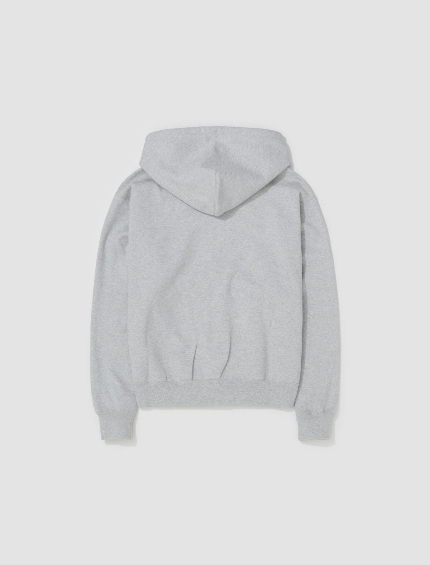 x Stüssy Full-Zip Fleece Hoodie in Grey Feather