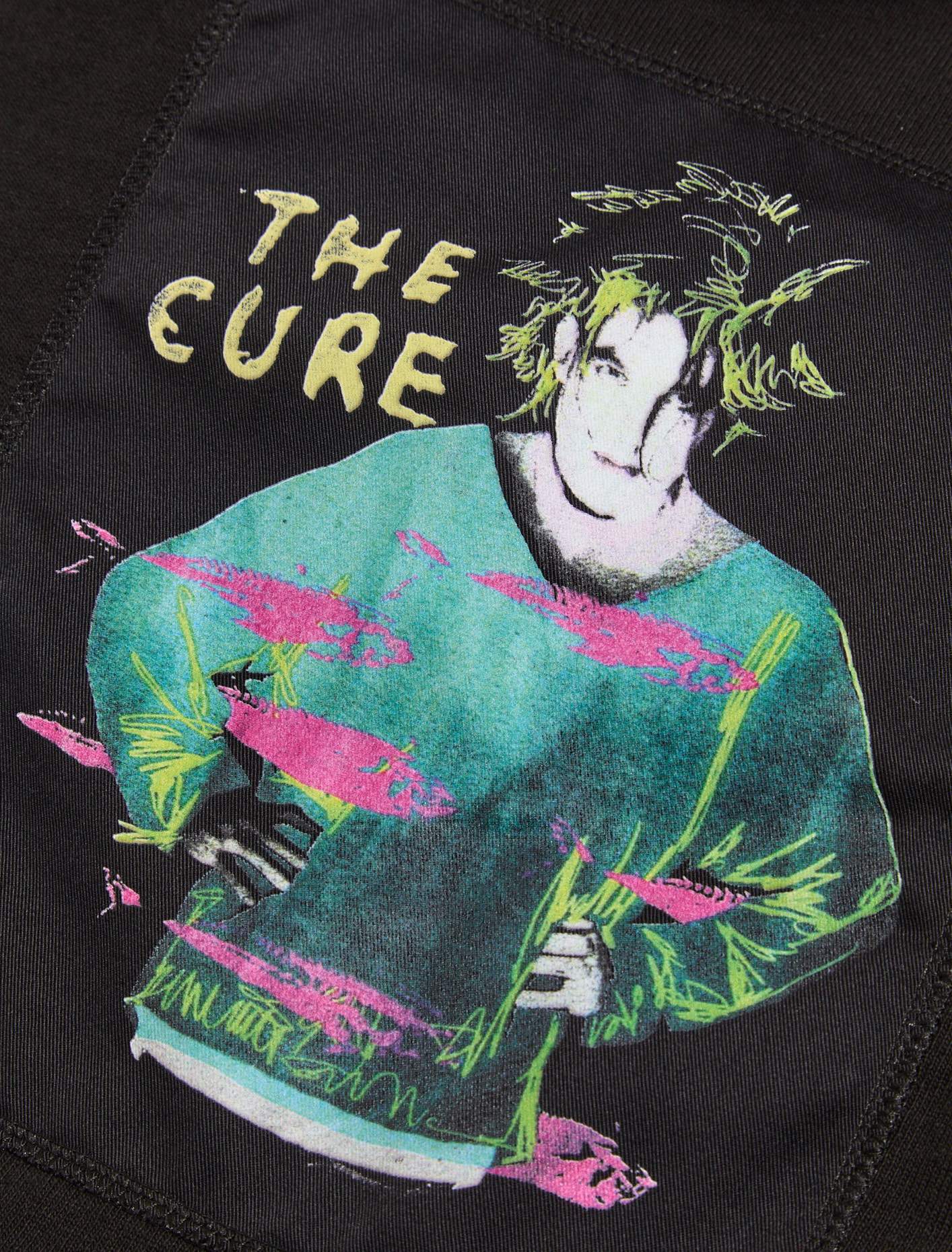x The Cure Rugby Cardigan in Black