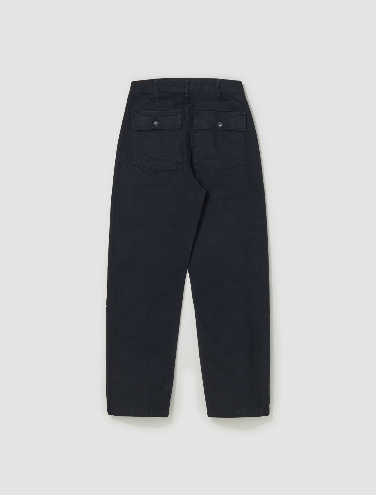 Pleated Fatigue Pants in Black