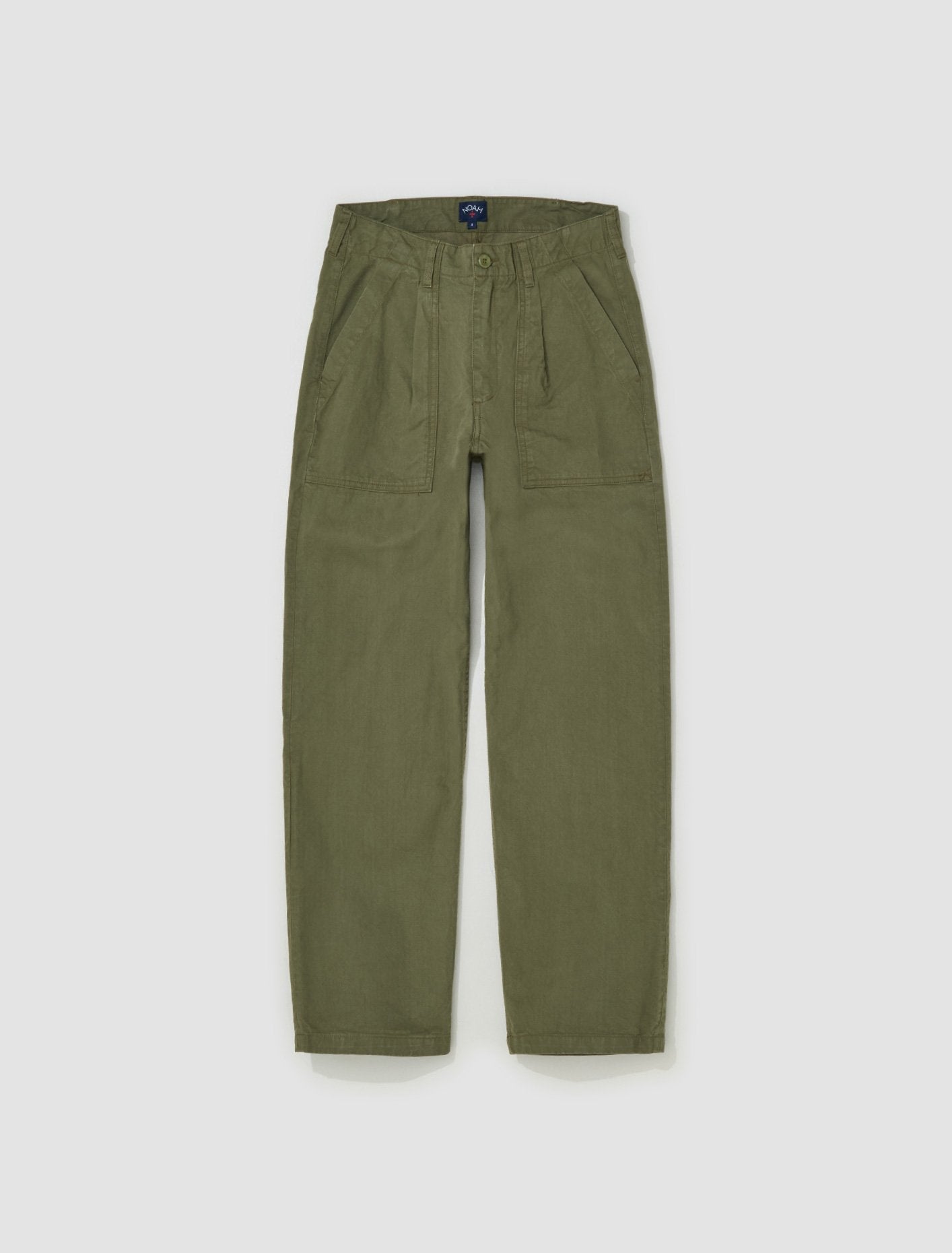 Pleated Fatigue Pants in Army Green