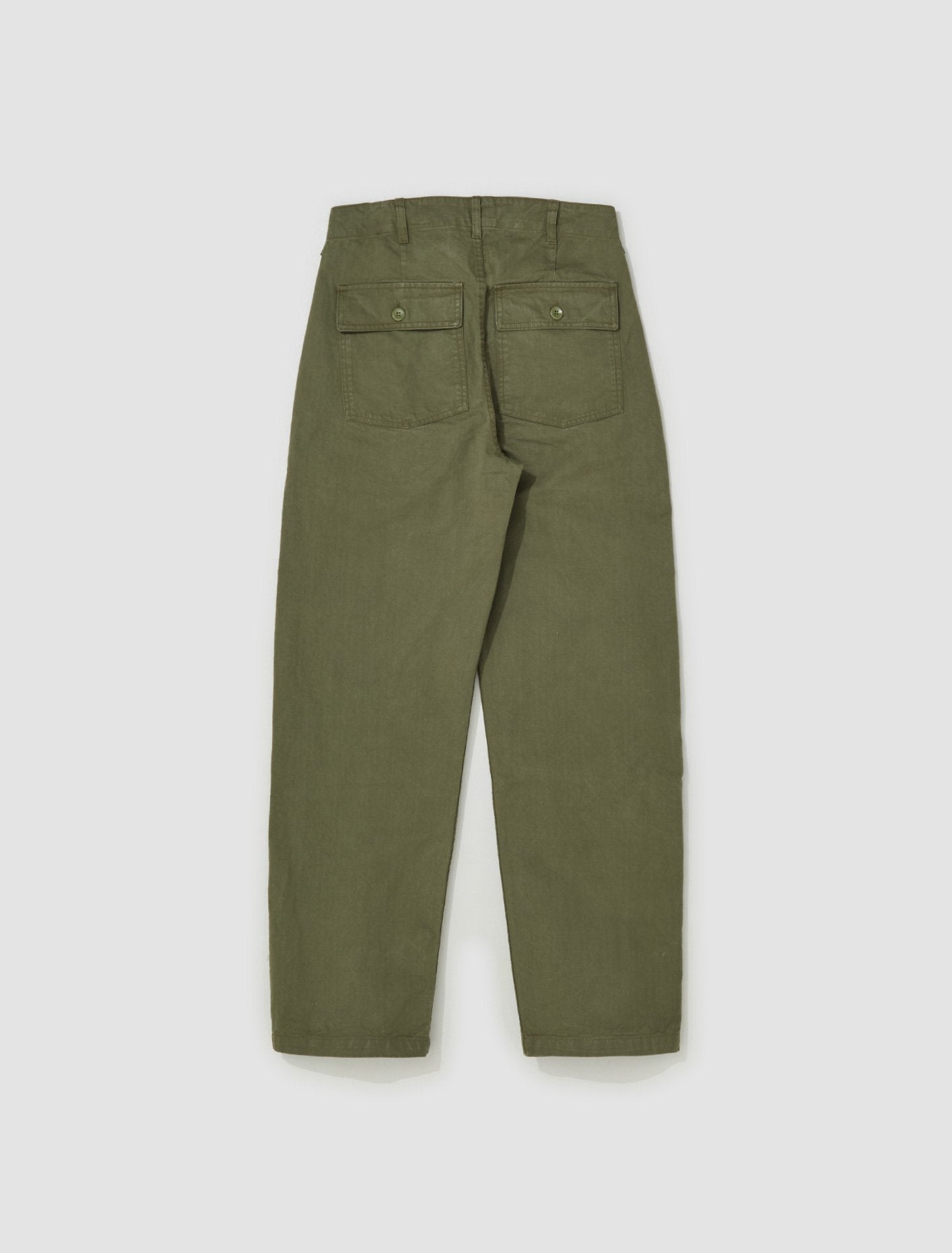 Pleated Fatigue Pants in Army Green