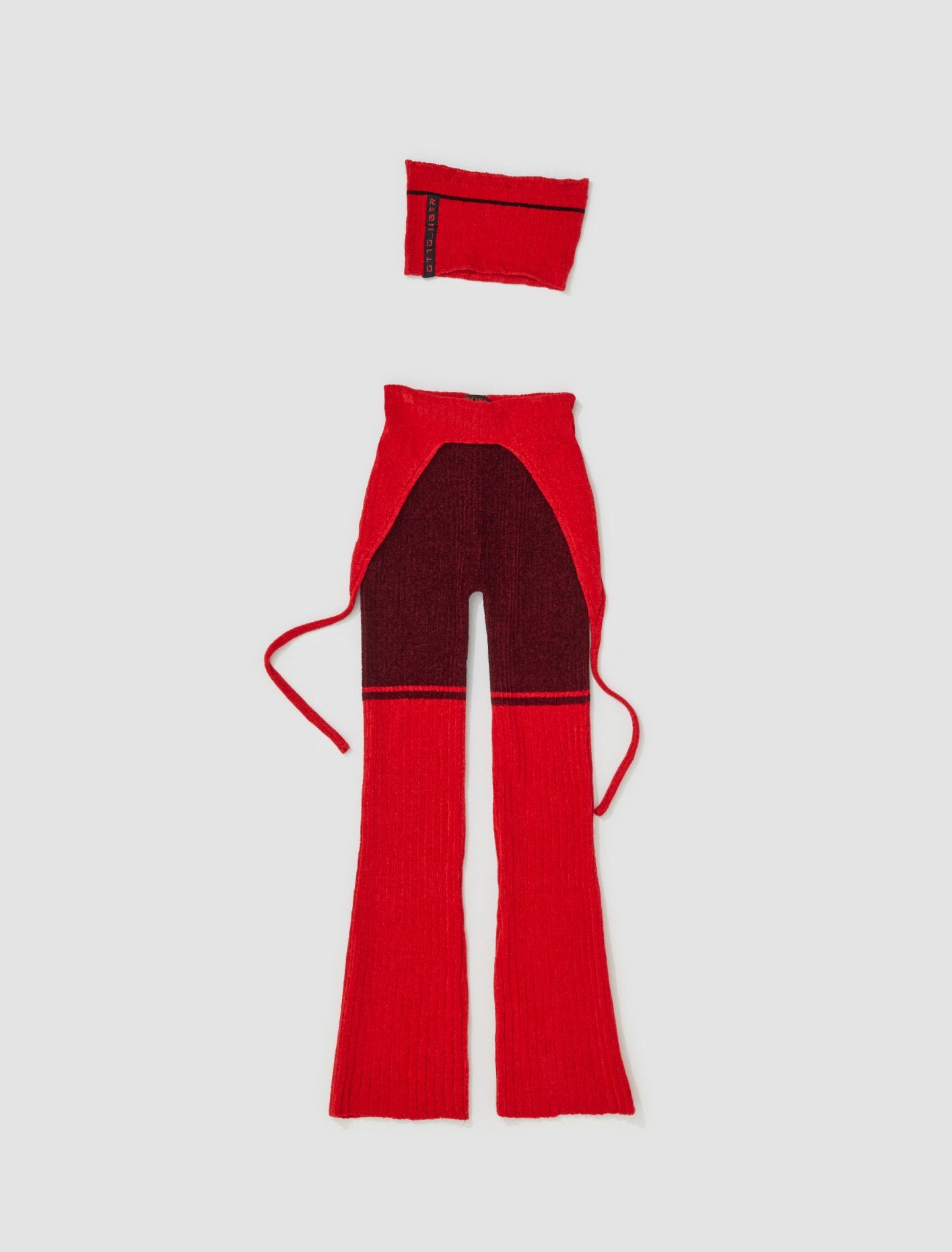 Knit Pants in Red