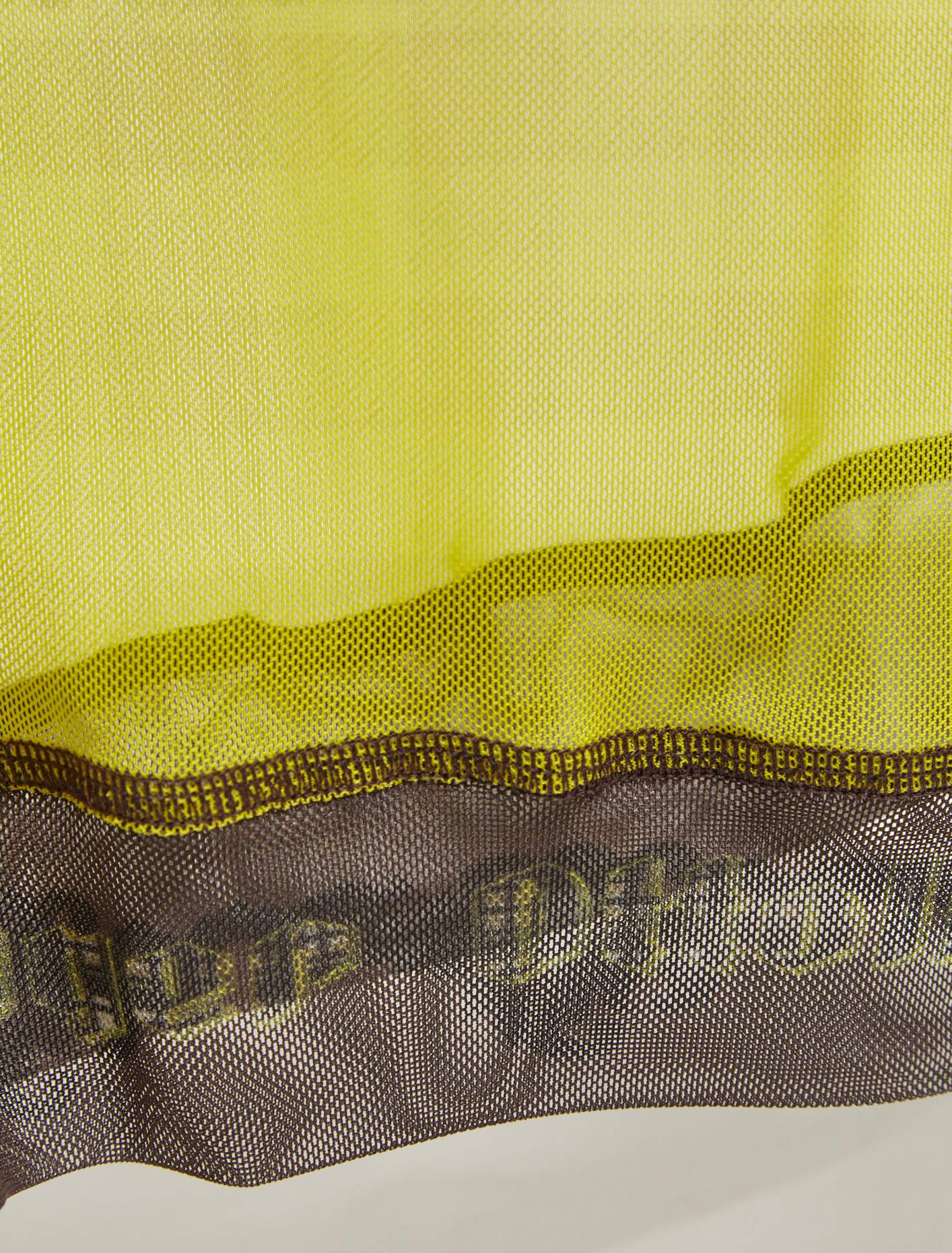 Mesh T-Shirt in Yellow Plaid