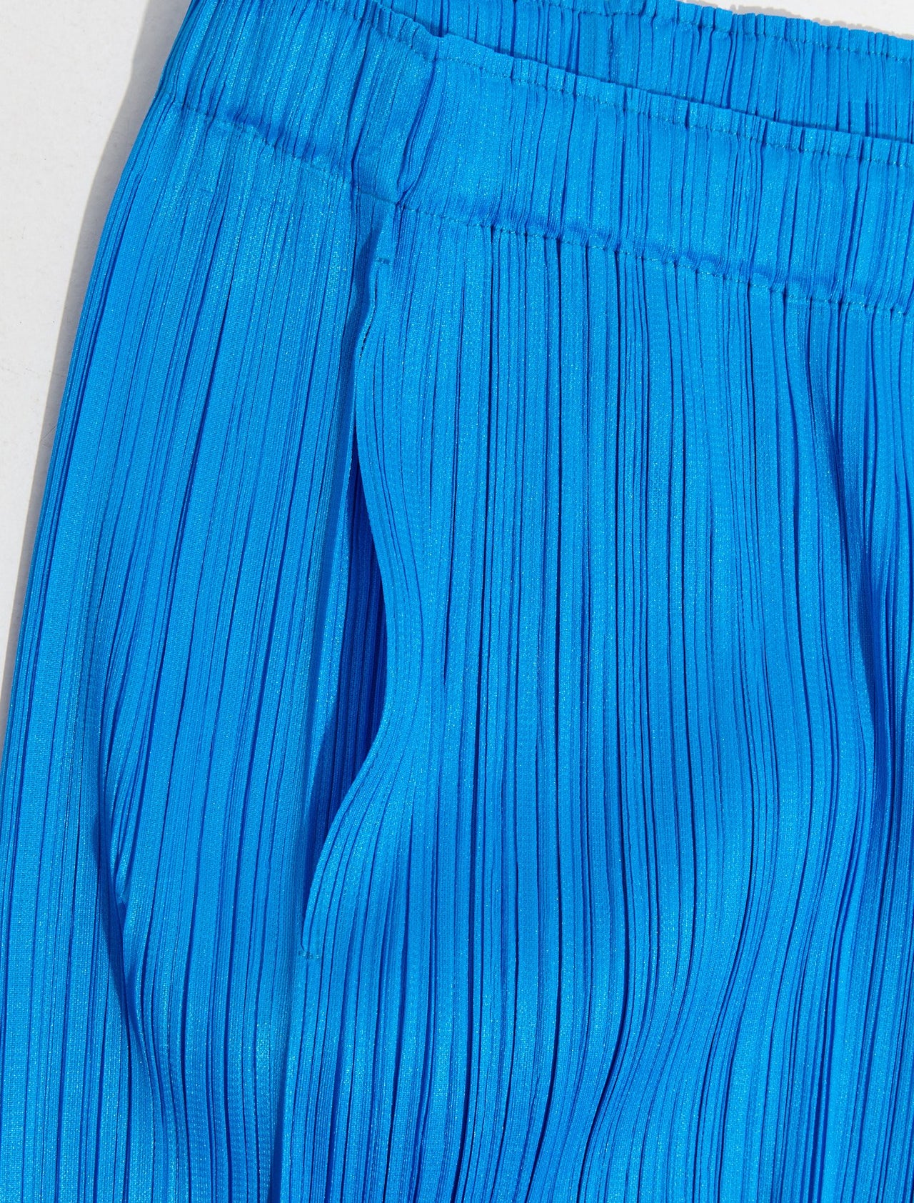 Pleated Pants in Turquoise