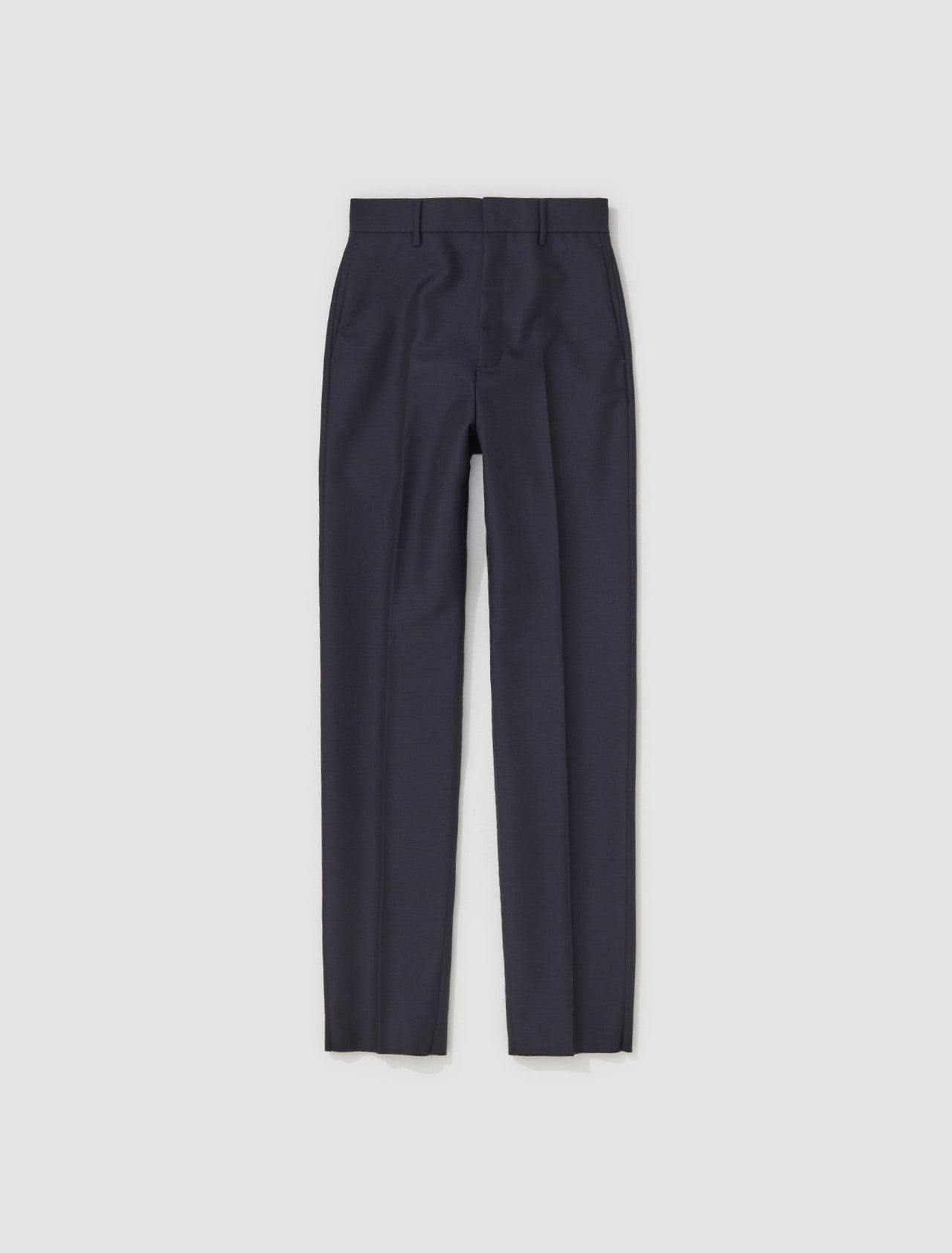 Mohair Wool Tailored Pants in Navy