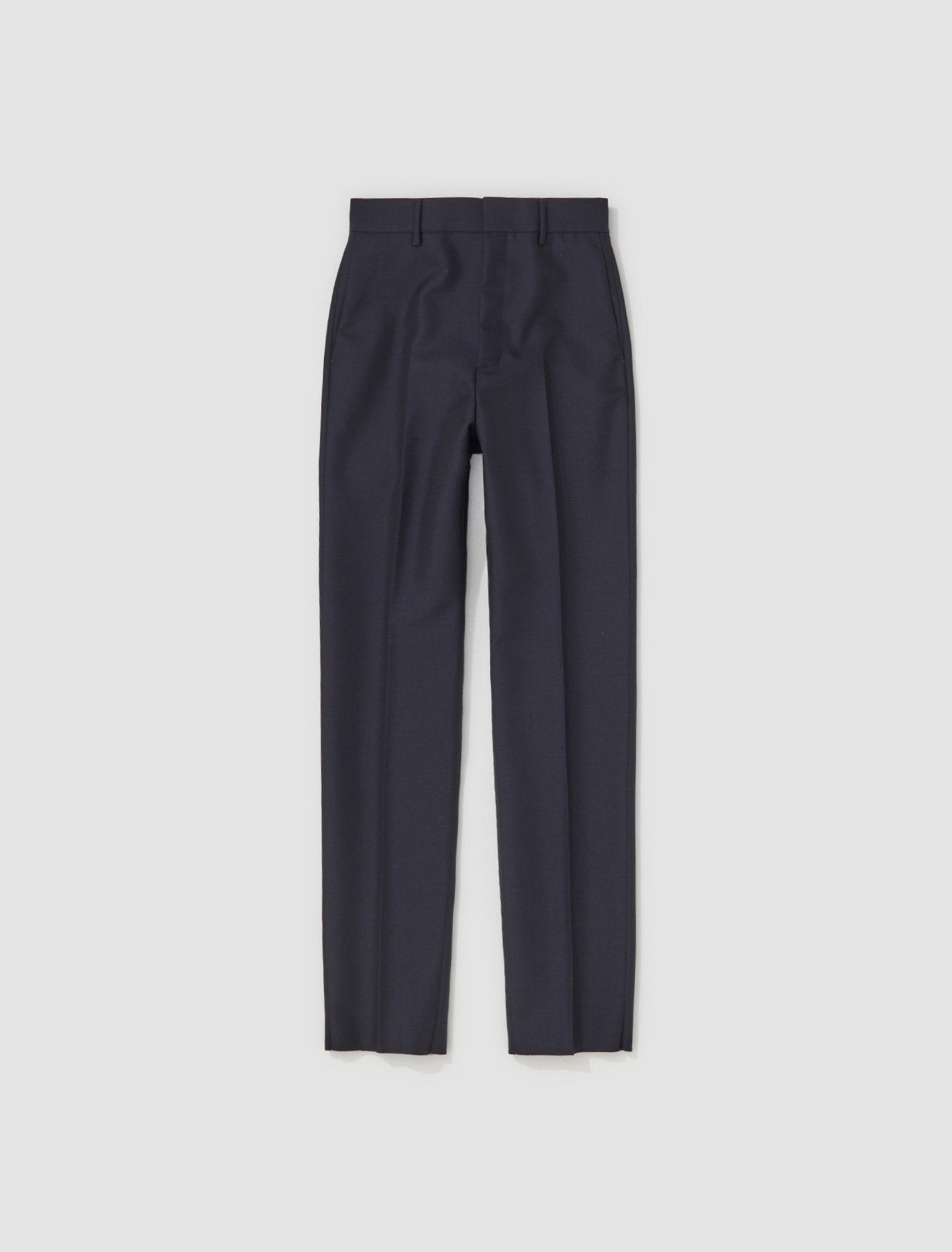 Mohair Wool Tailored Pants in Navy