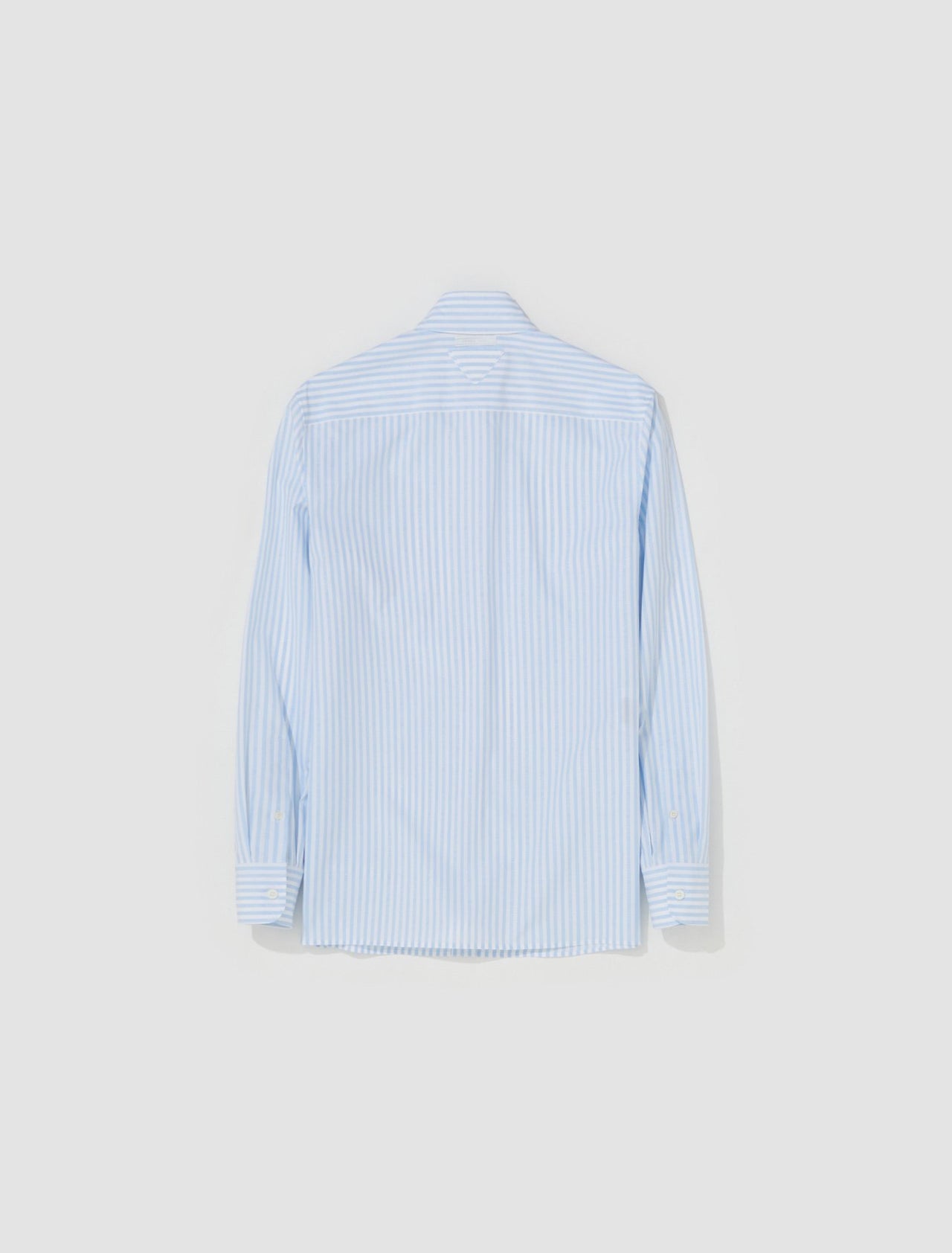 Striped Cotton Shirt in Light Blue