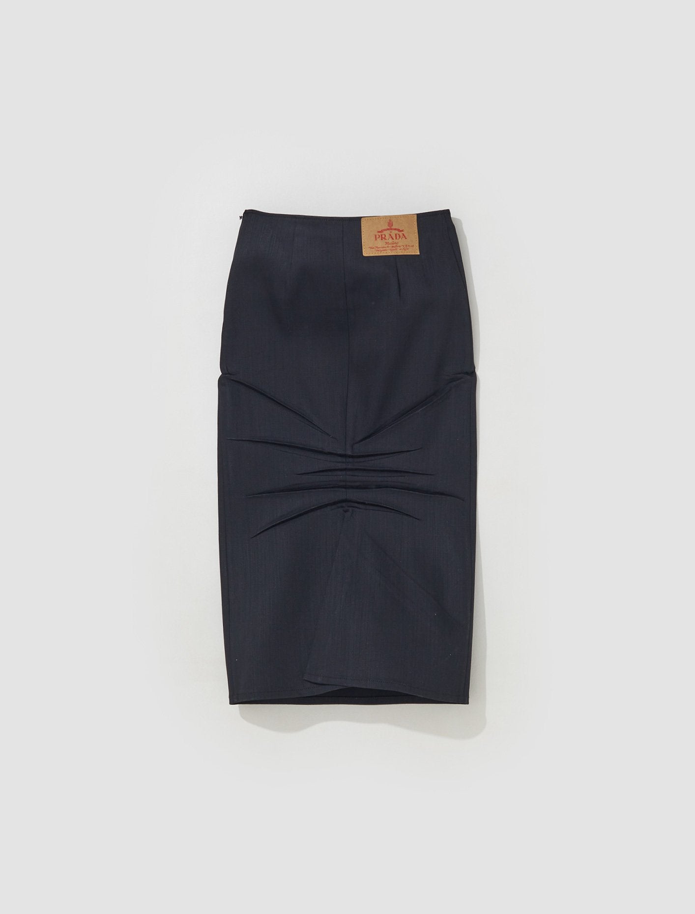 Stretch Denim Pencil Skirt in Black