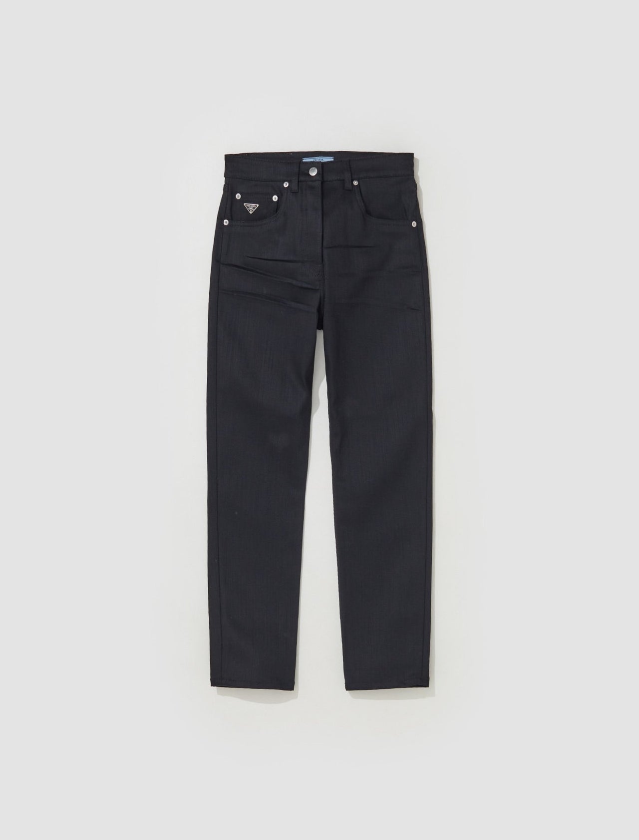 Stretch Denim Five Pocket Jeans in Black