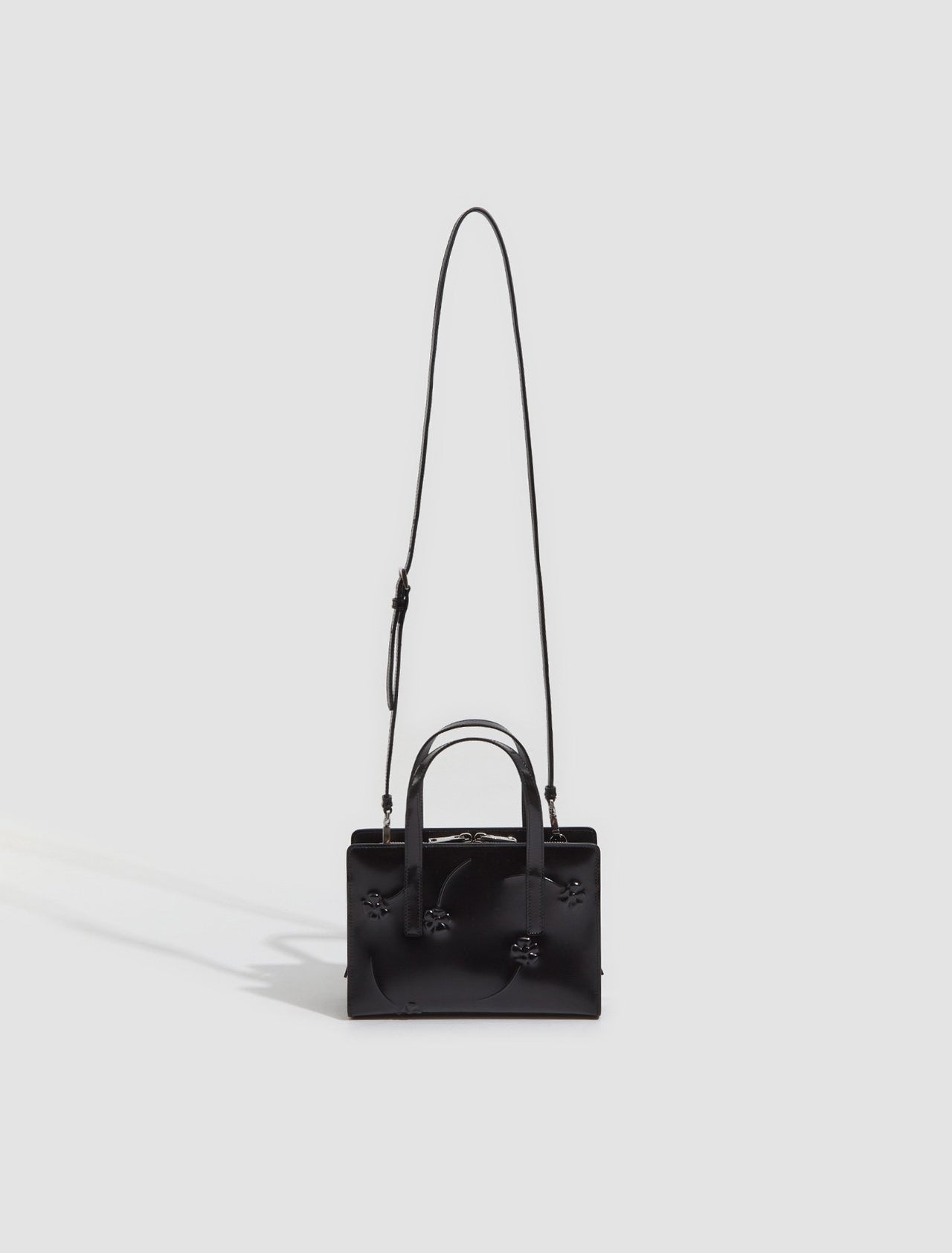 Re-Edition 1995 Brushed Leather Mini Handbag in Black