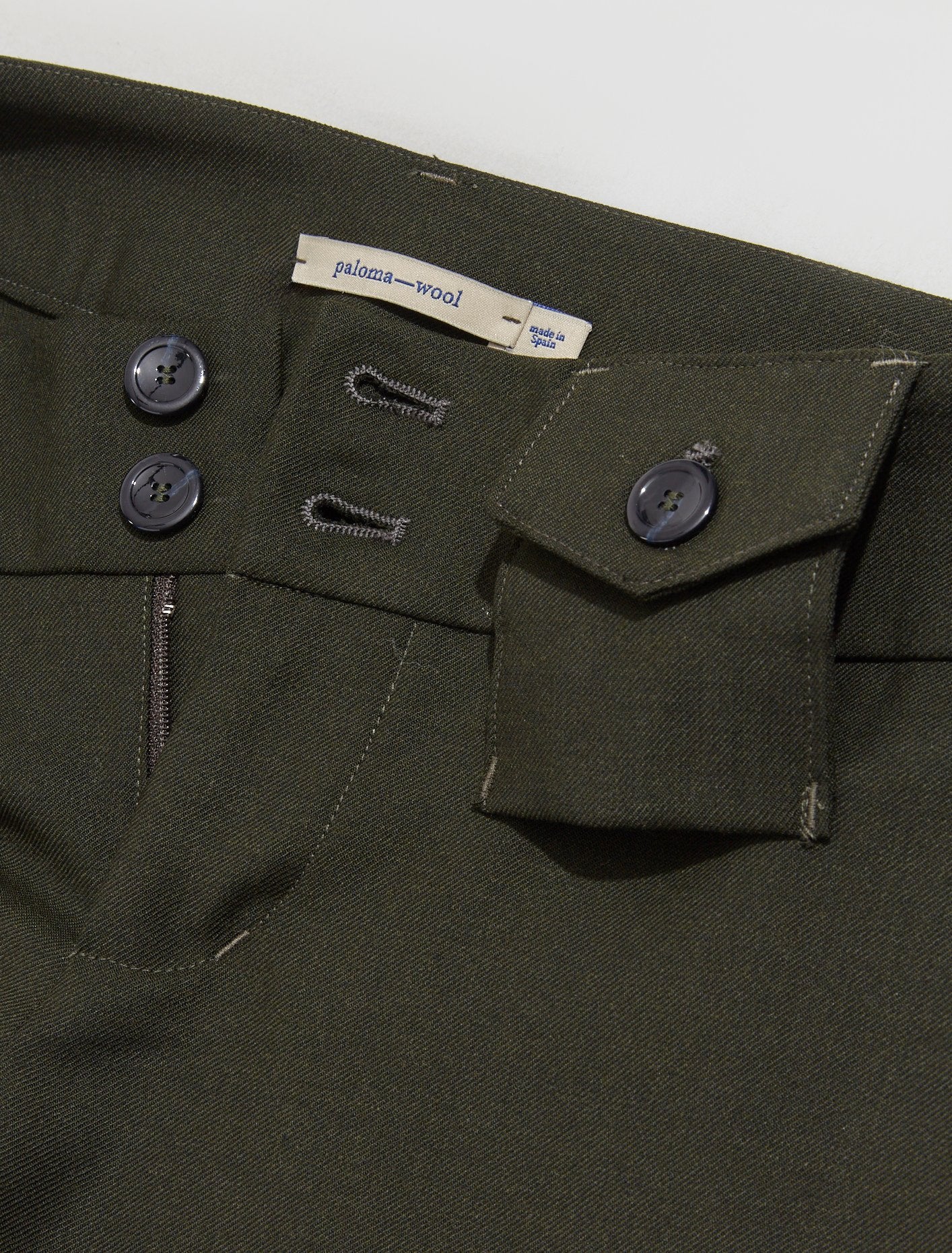 Bourgeois Trousers in Dark Khaki