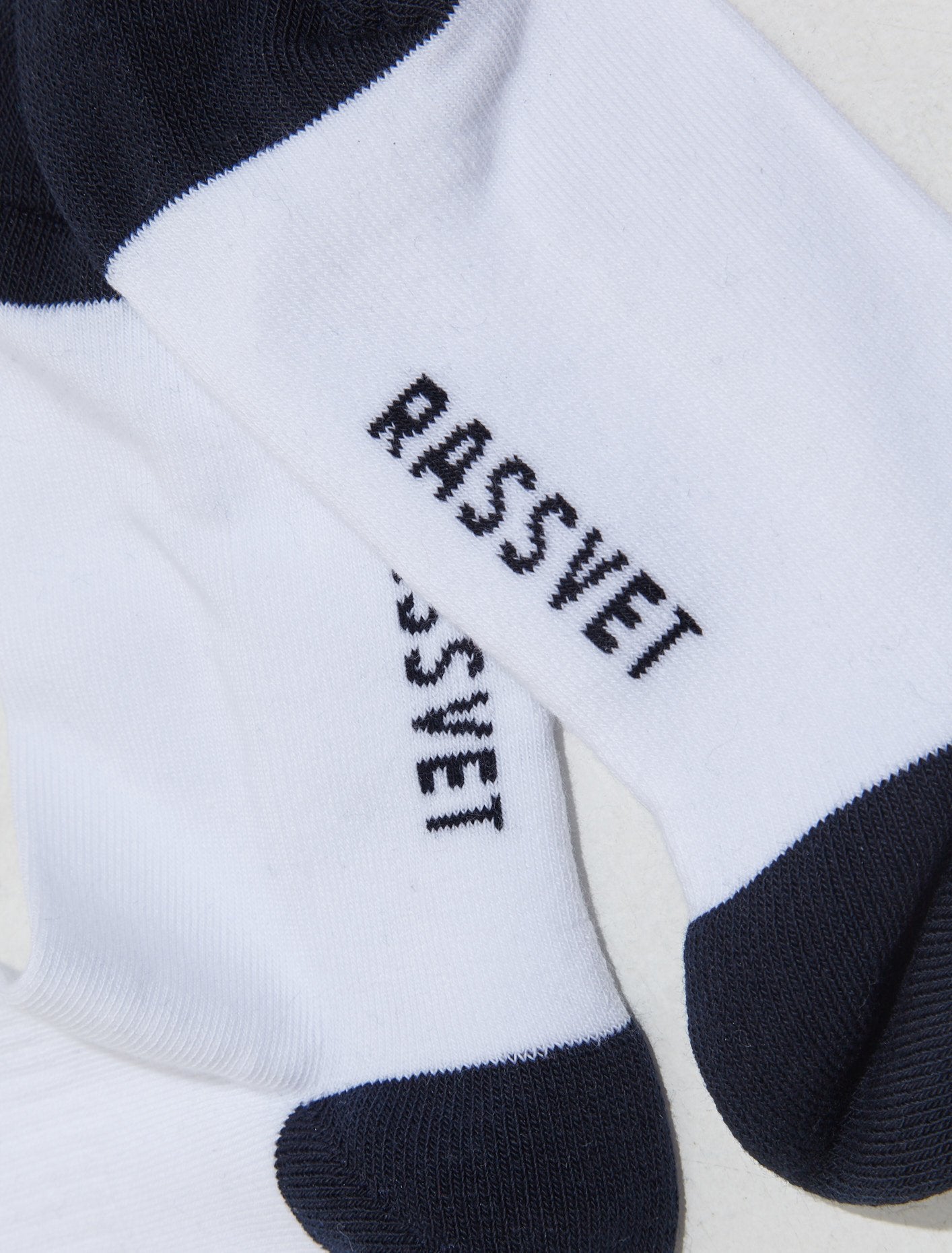 Knit Logo Socks in White