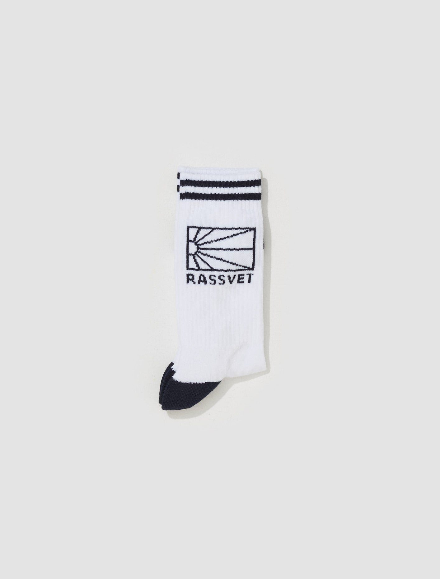 Knit Logo Socks in White