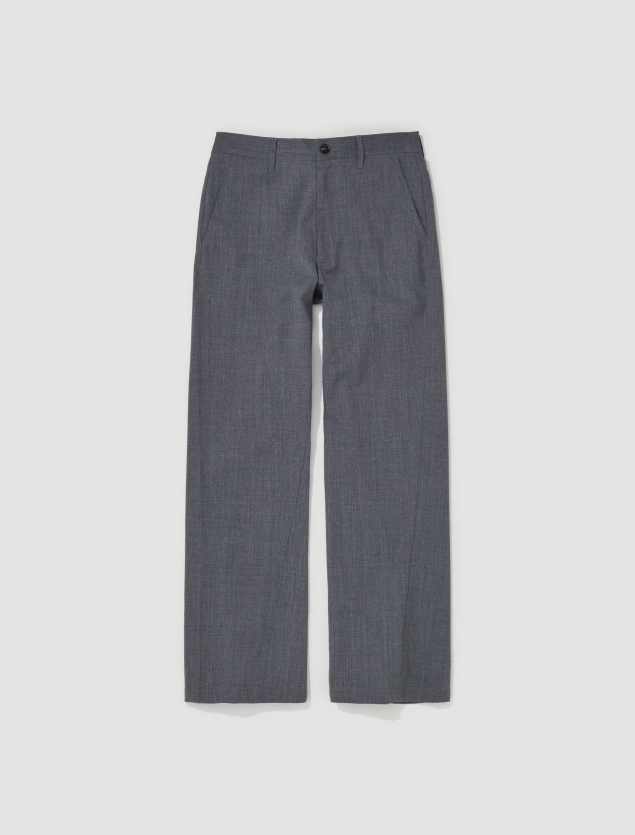 Wide Twist Trousers in Light Grey & Melange