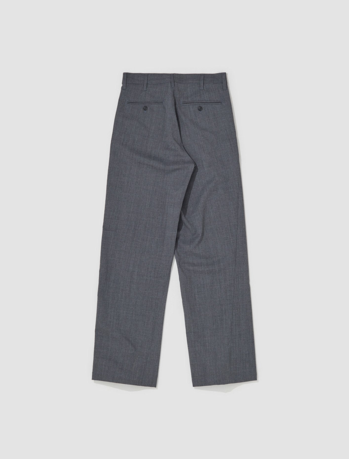 Wide Twist Trousers in Light Grey & Melange