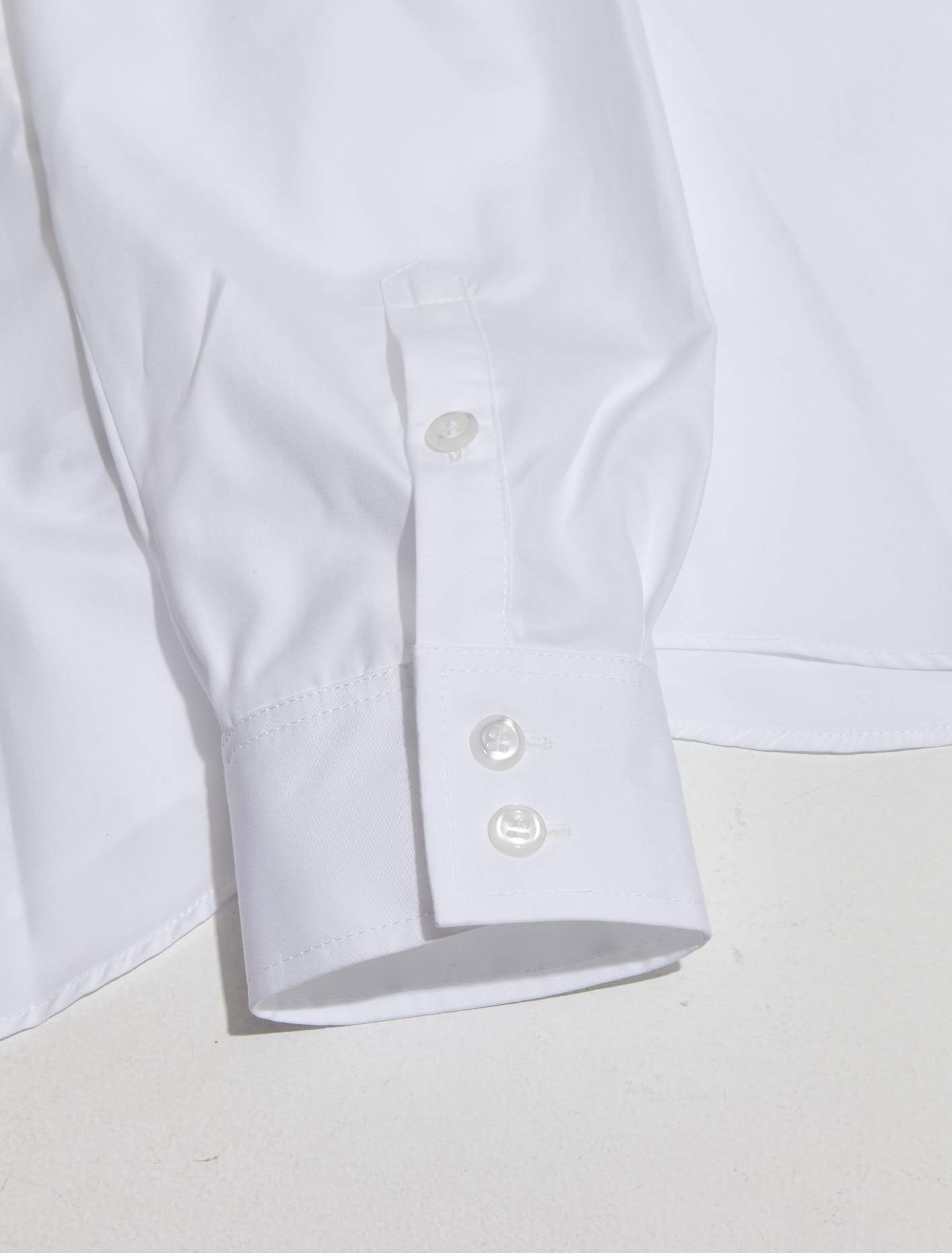 Cup Detail Shirt in White