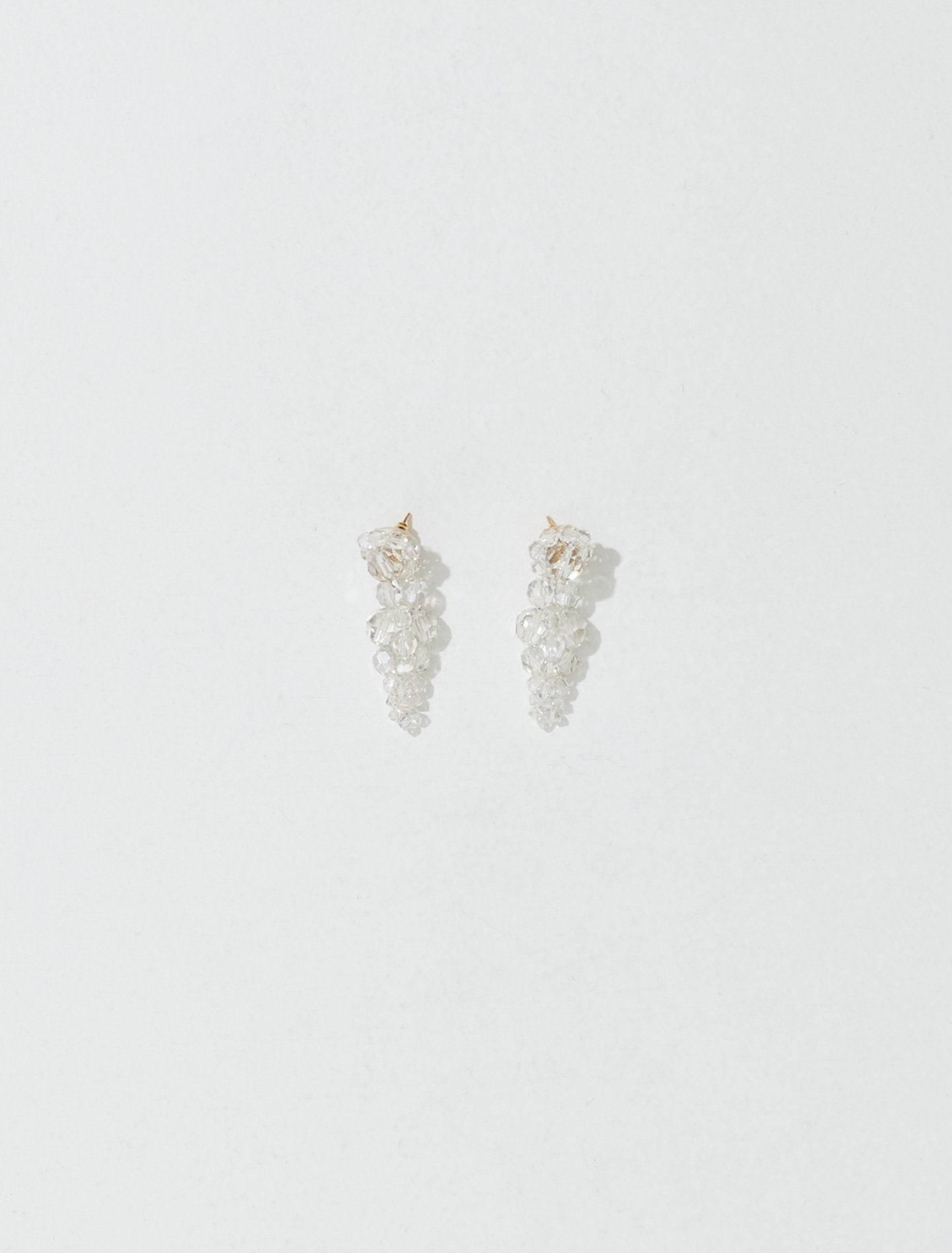 Mini Cluster Earrings in Smoke