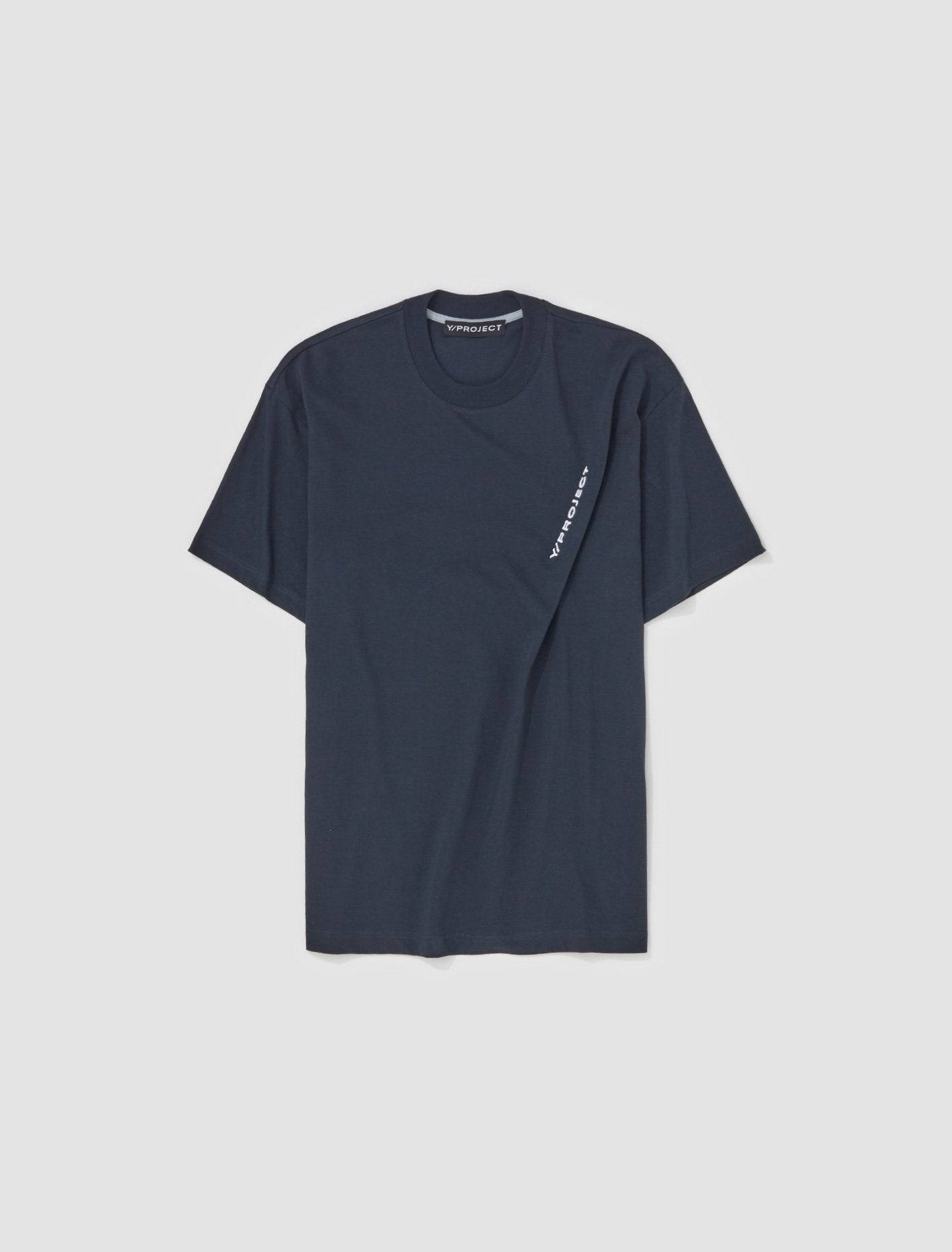 Pinched Logo T-Shirt in Charcoal