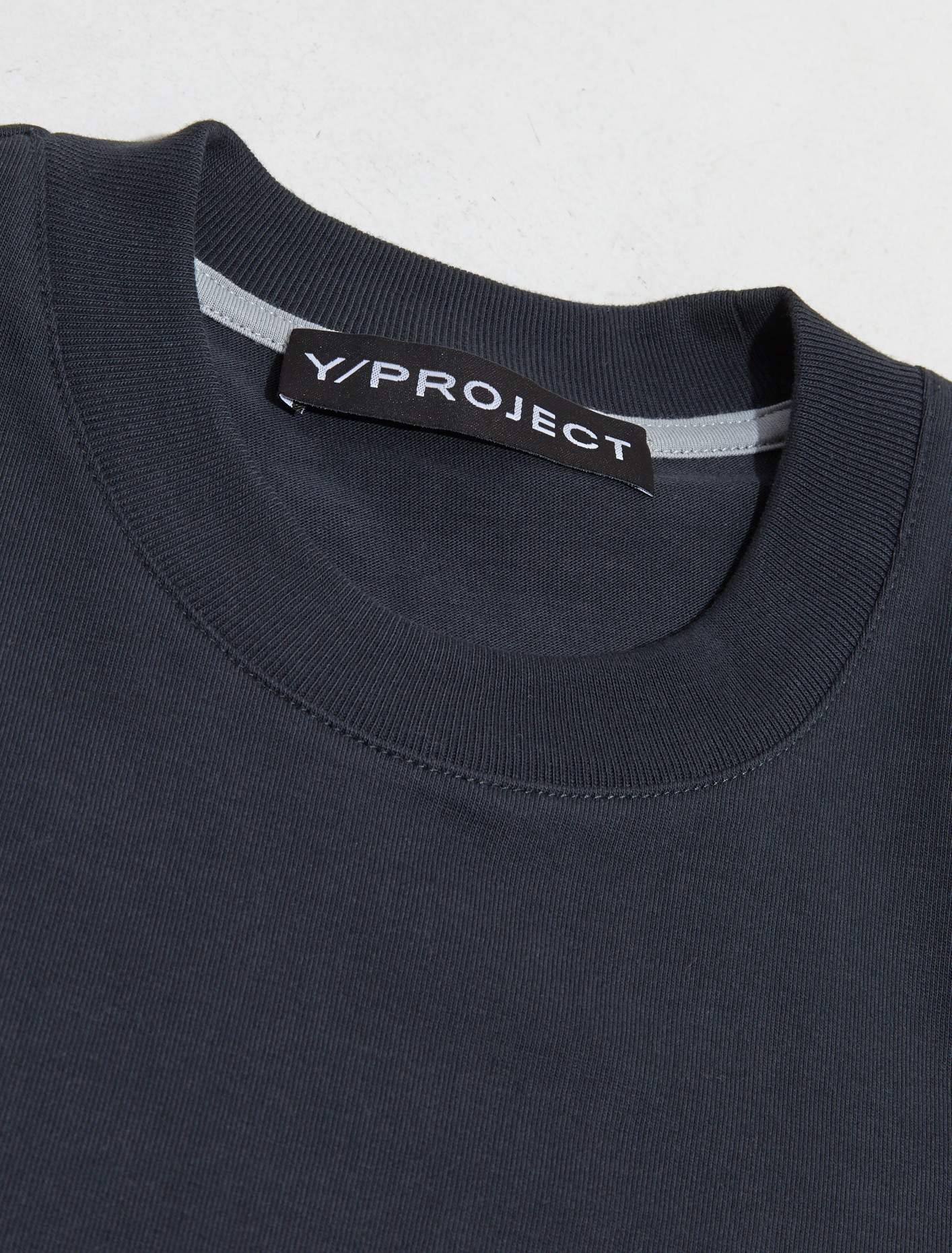 Pinched Logo T-Shirt in Charcoal