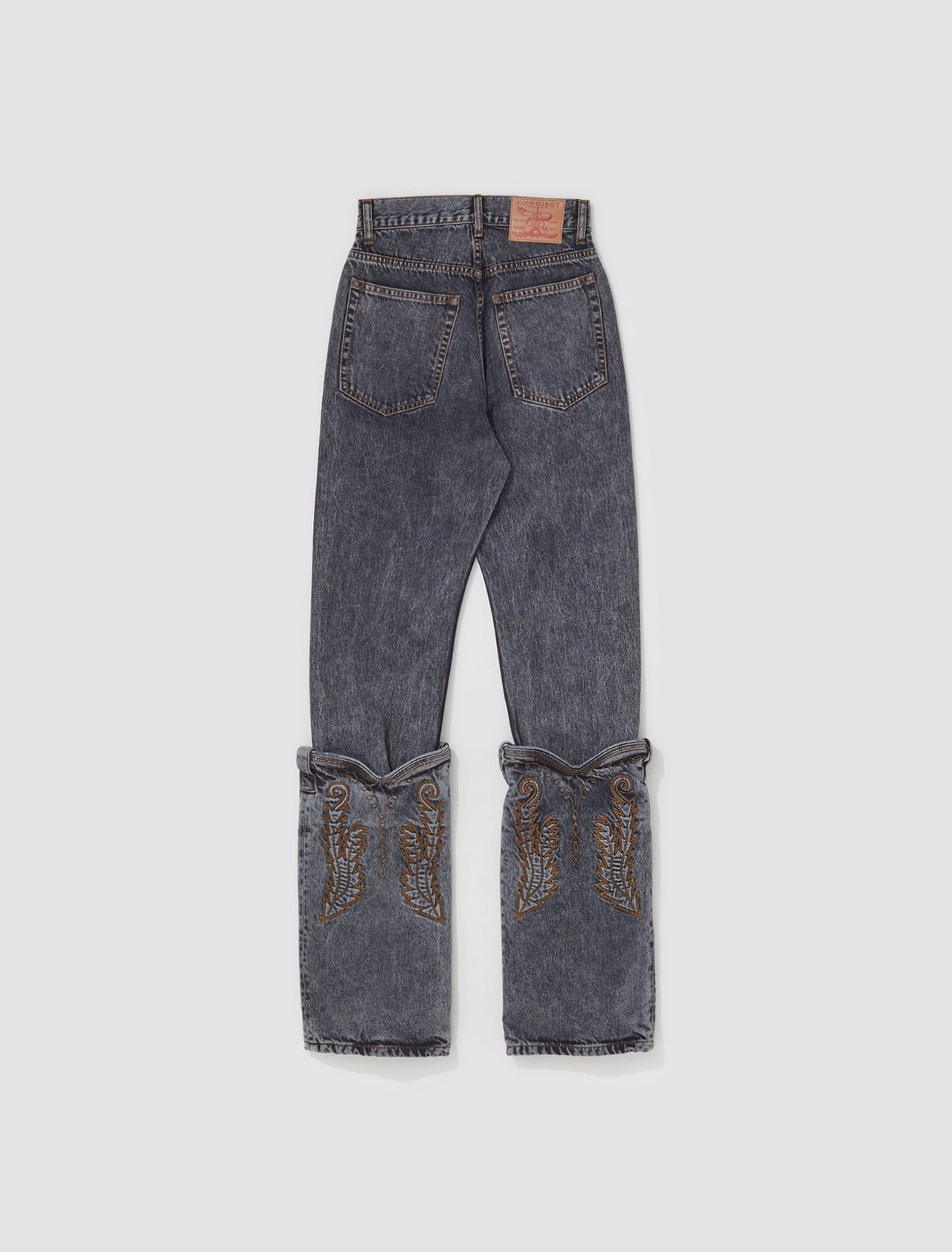 Evergreen Mini Cowboy Cuff Jeans in Vintage Black