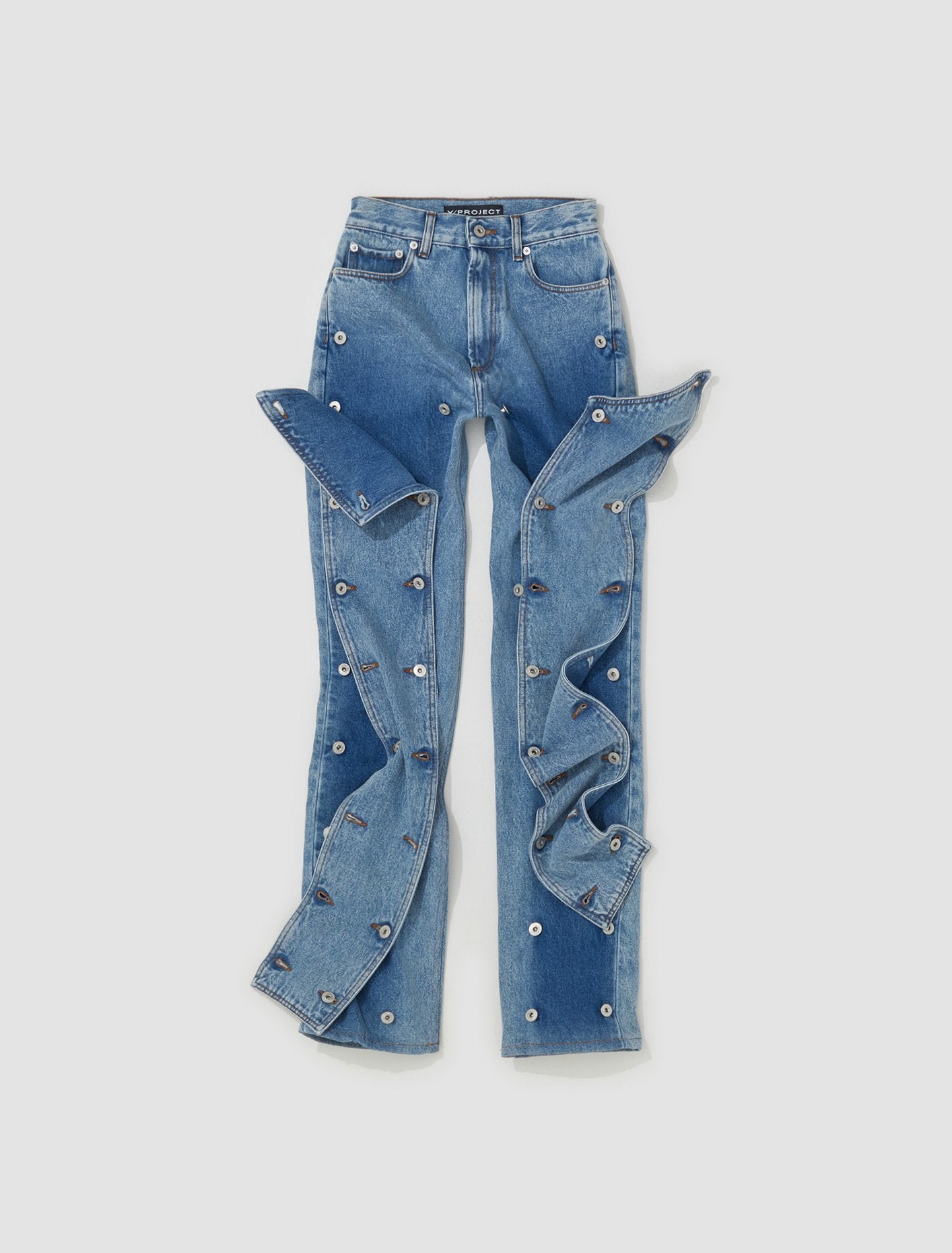 Snap Off Jeans in Heavy Blue