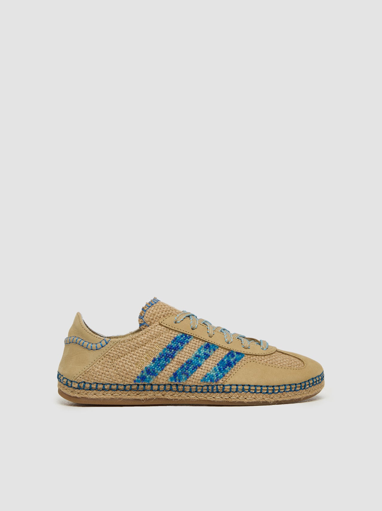 x CLOT Gazelle Sneaker in Linen Khaki & Light Blue