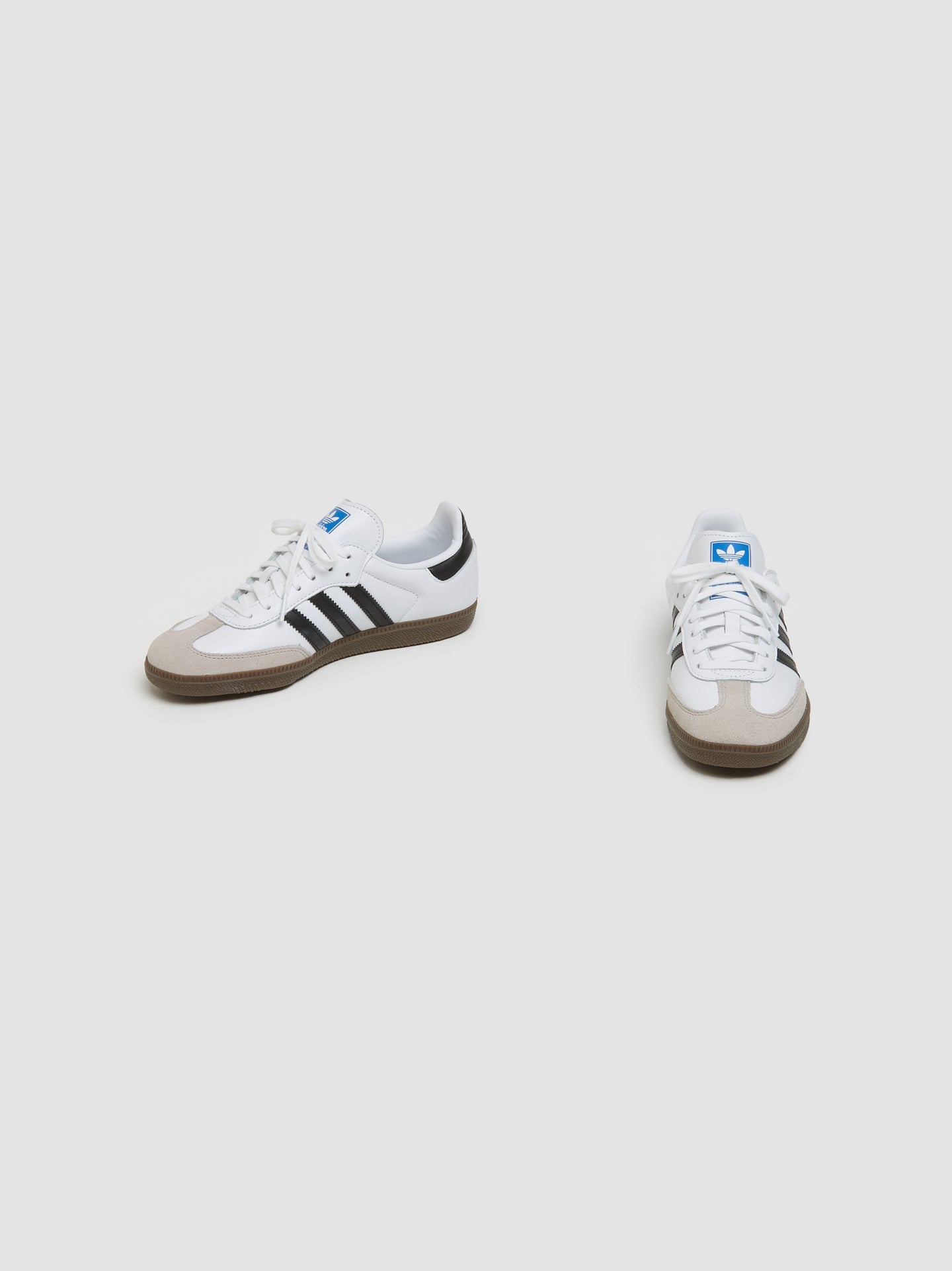 Samba OG J Sneaker in White & Black