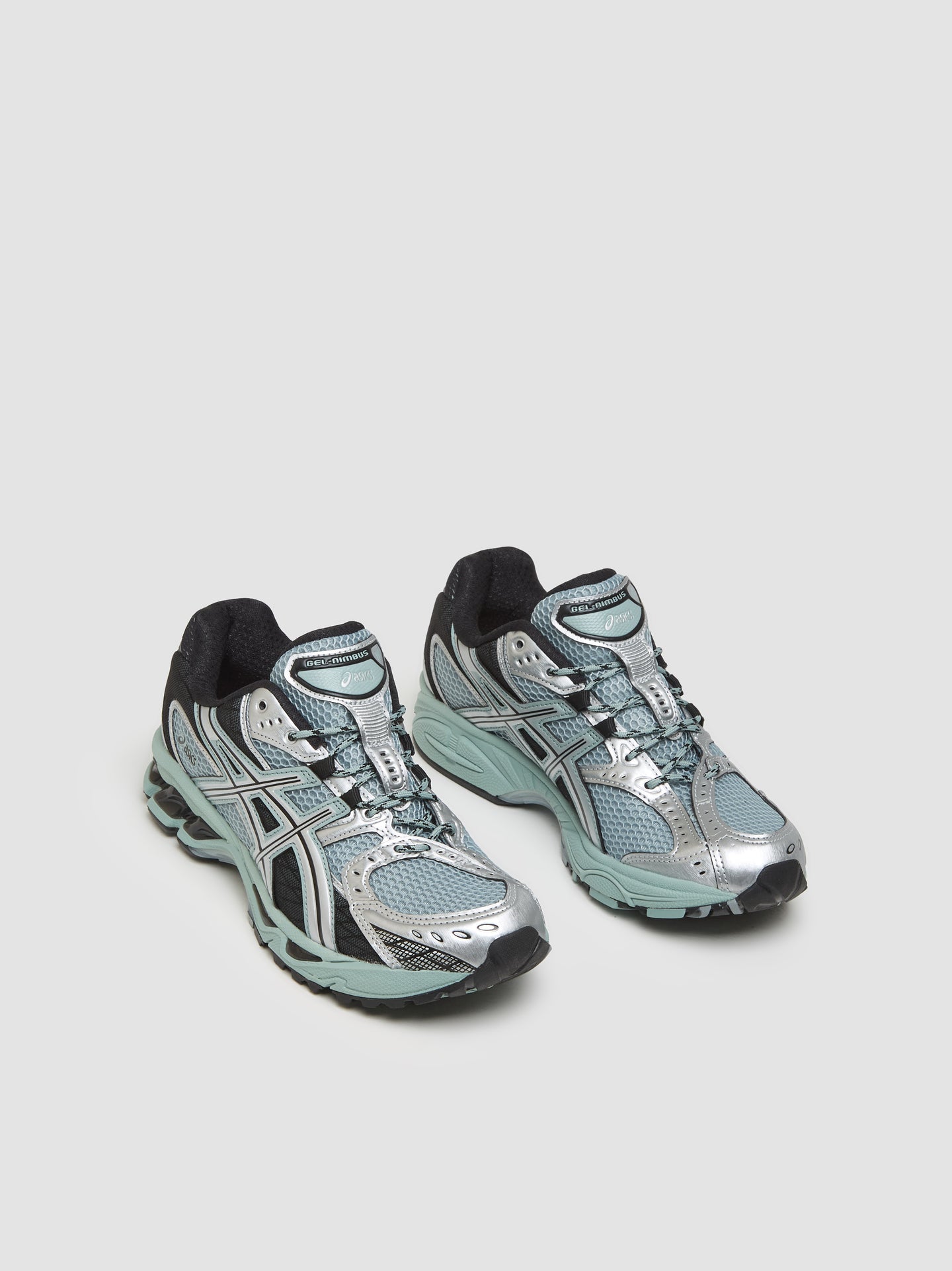 GEL-NIMBUS 10.1 Sneaker in Ocean Haze & Pure Silver