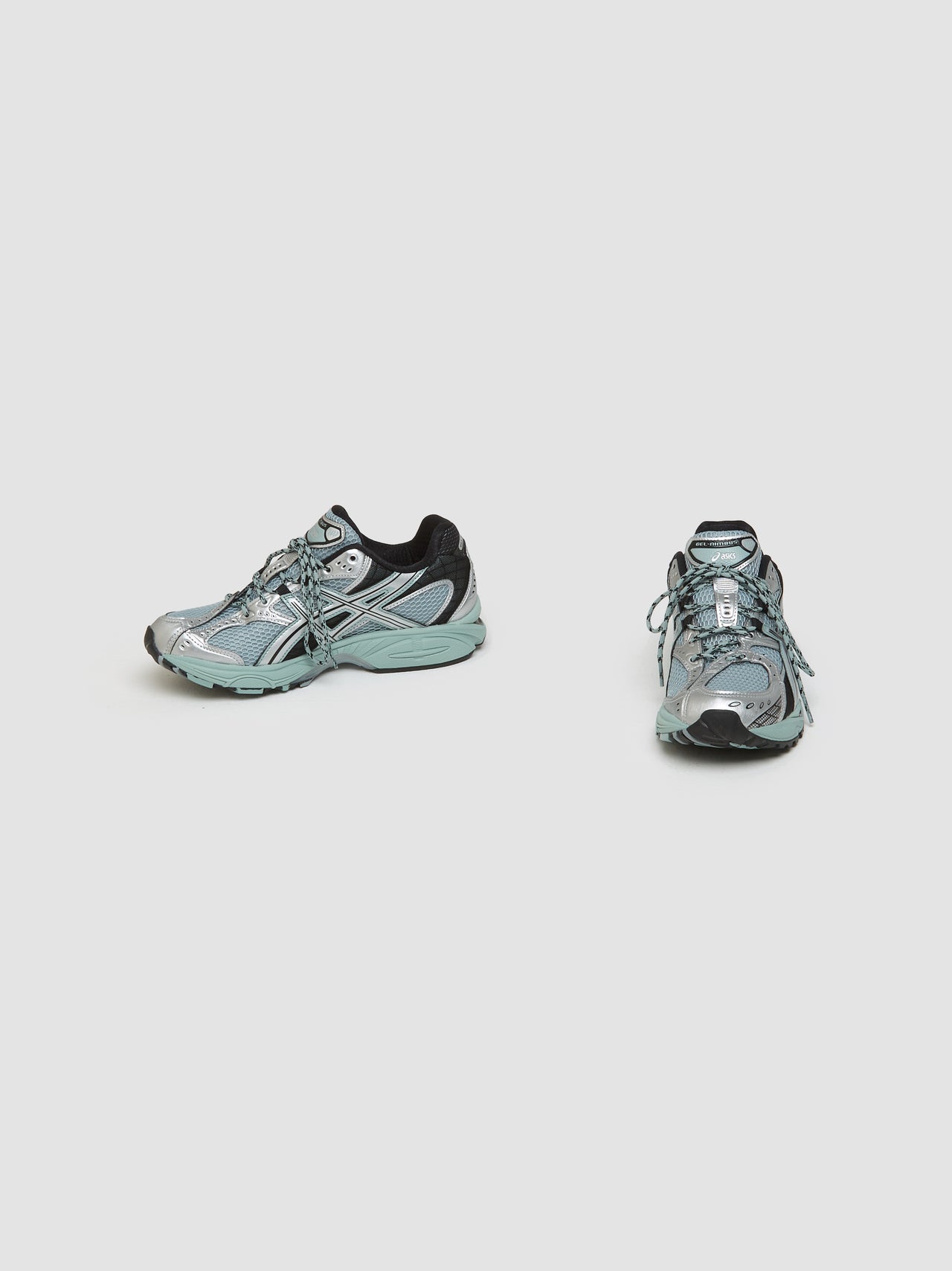 GEL-NIMBUS 10.1 Sneaker in Ocean Haze & Pure Silver