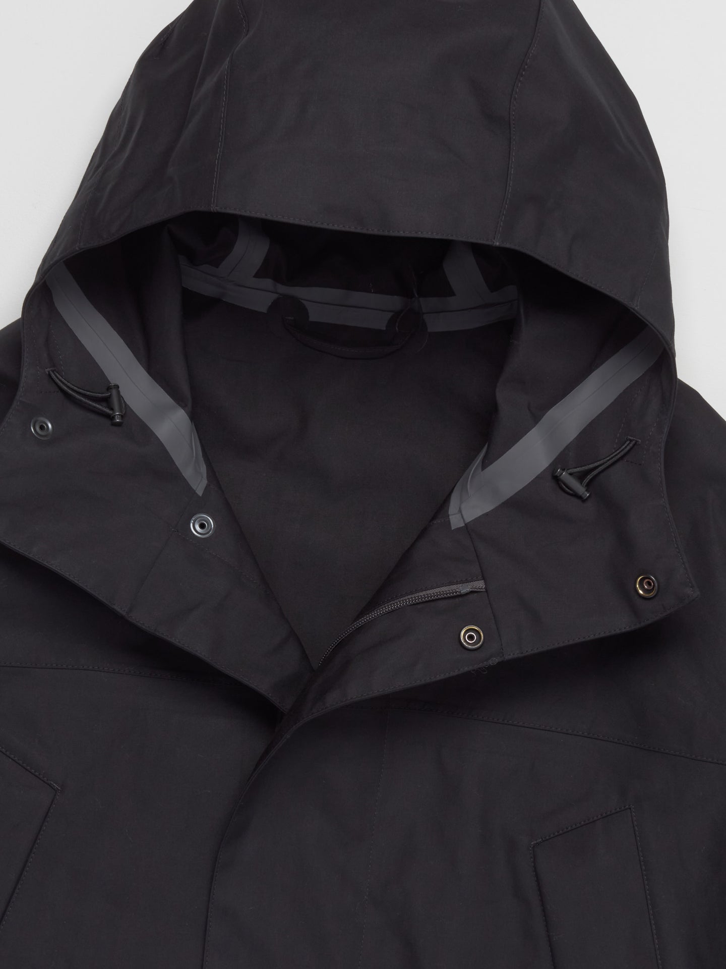 Soft Technical Parka in Black