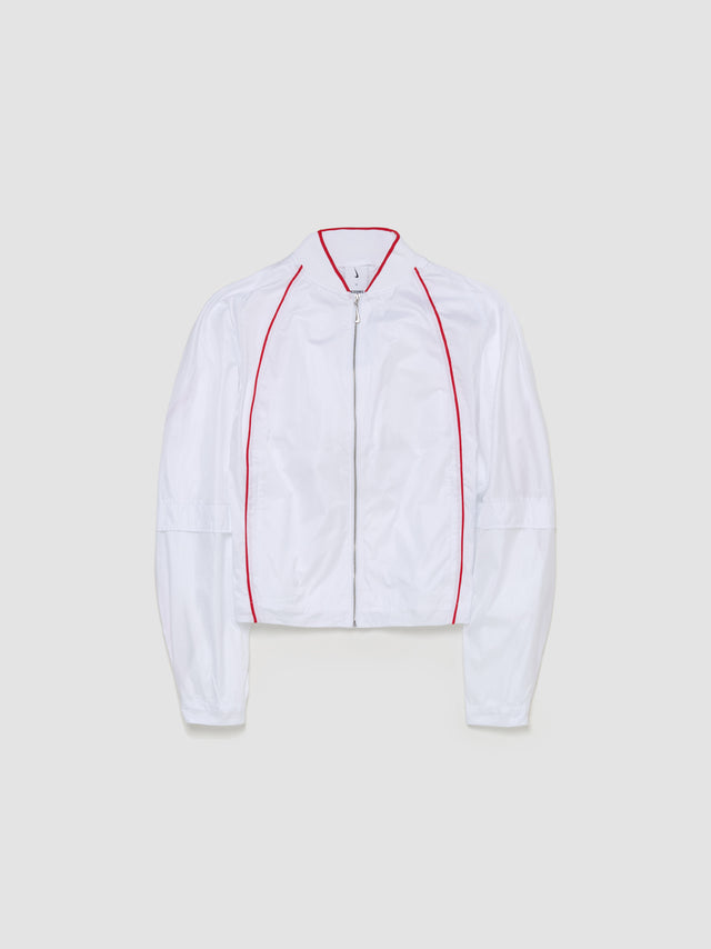 x Jacquemus Track Jacket in White & University Red