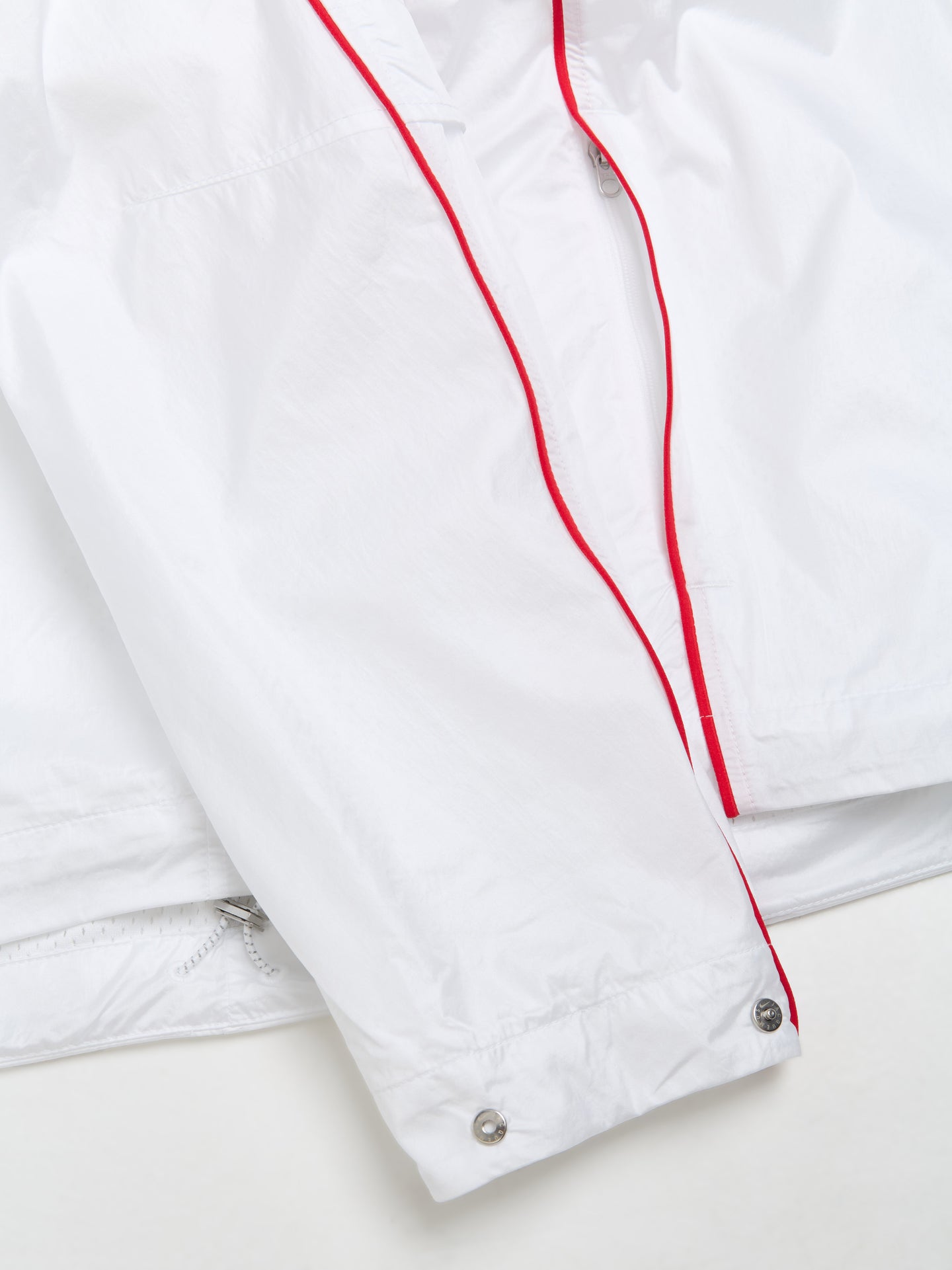 x Jacquemus Track Jacket in White & University Red