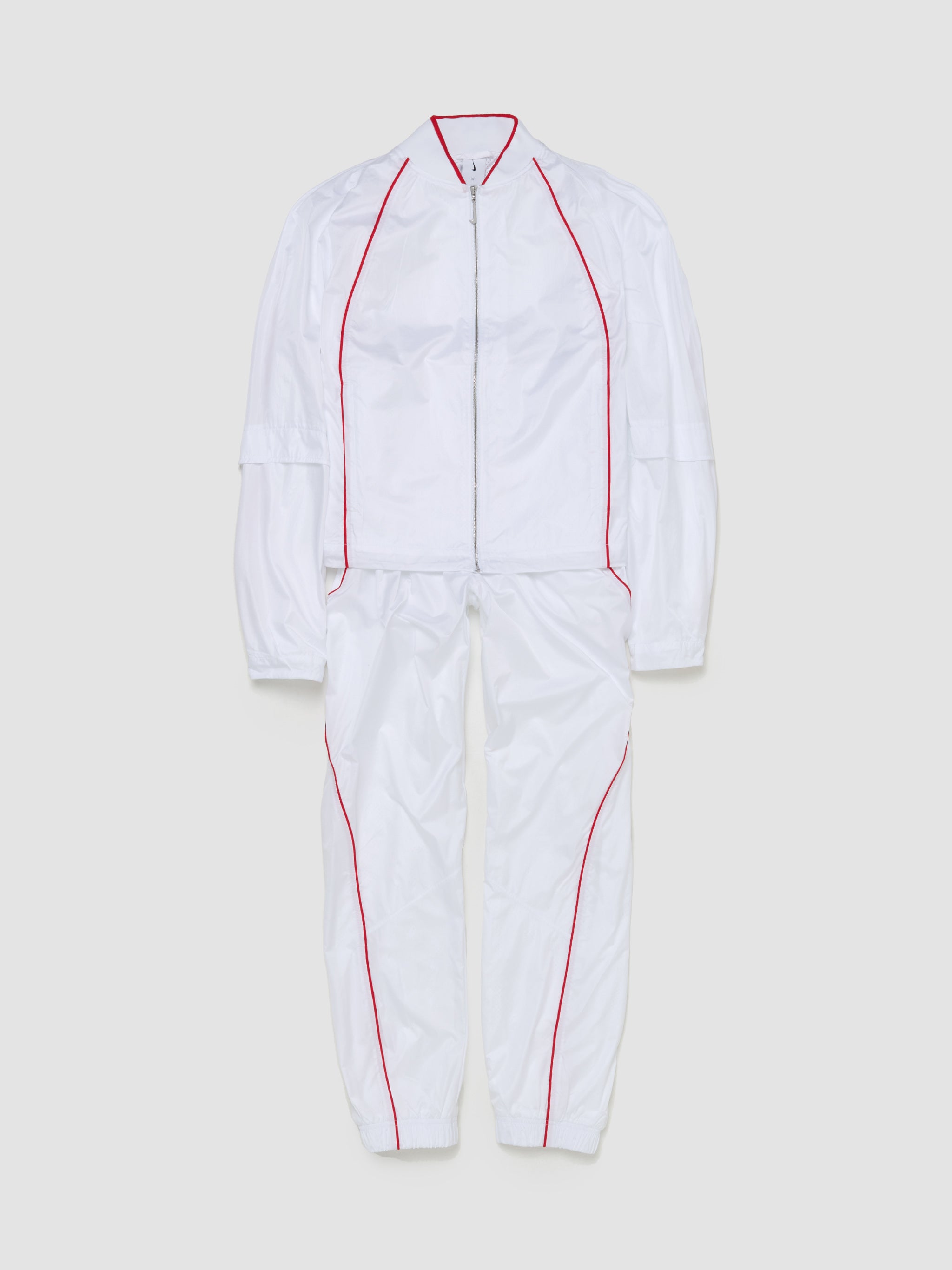 x Jacquemus Track Jacket in White & University Red