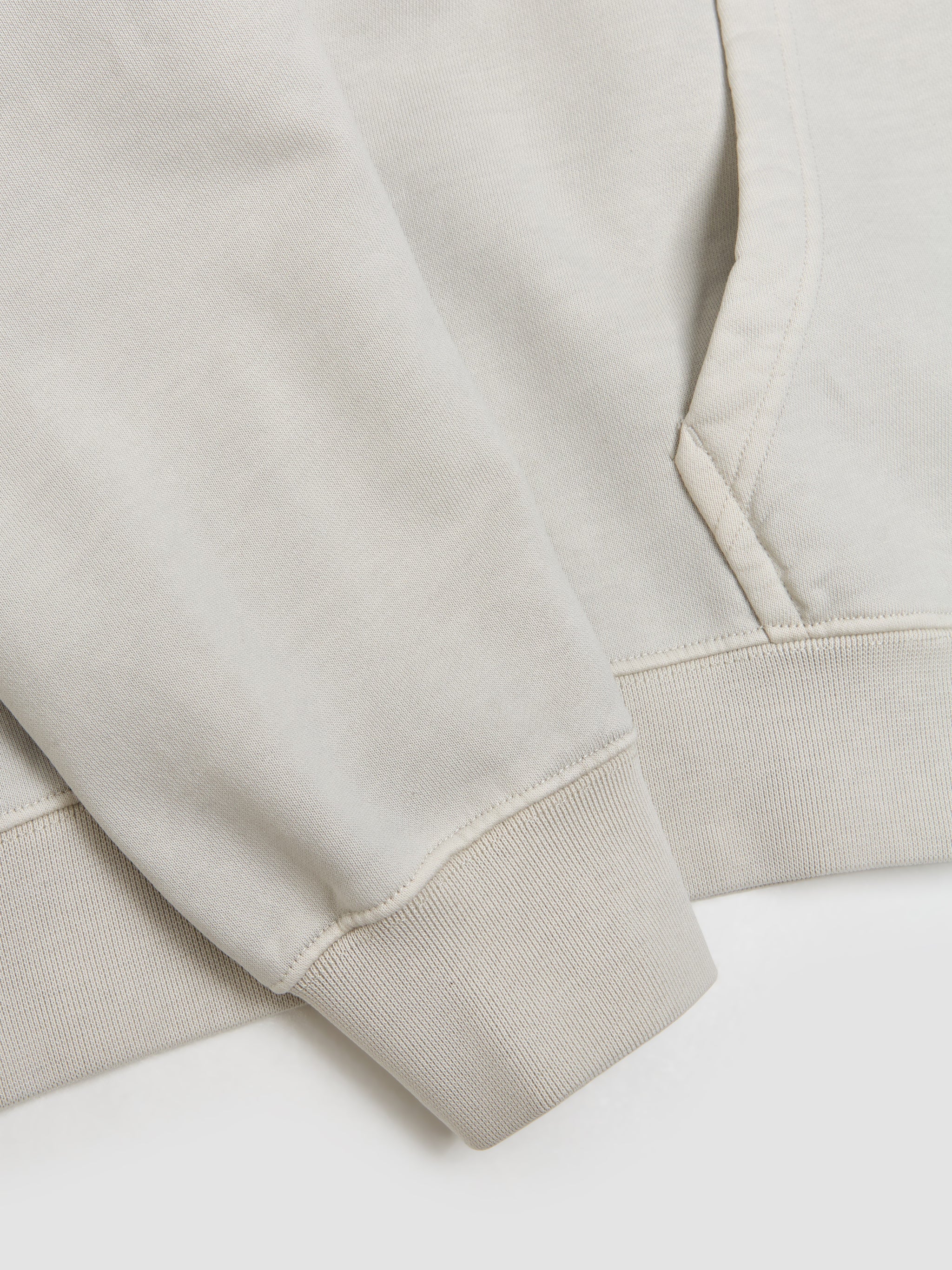 x Stüssy Washed Fleece Hoodie in Light Bone