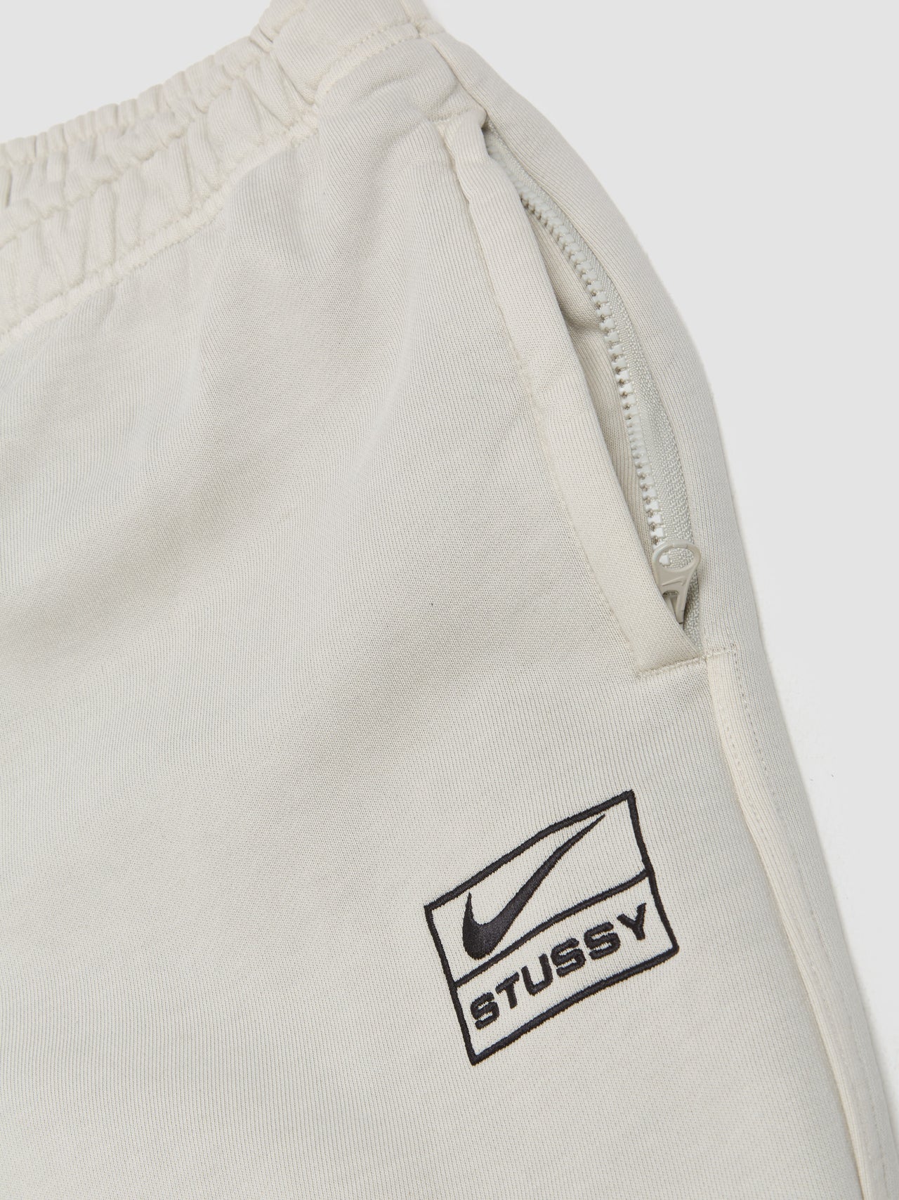 x Stüssy Washed Fleece Pant in Light Bone