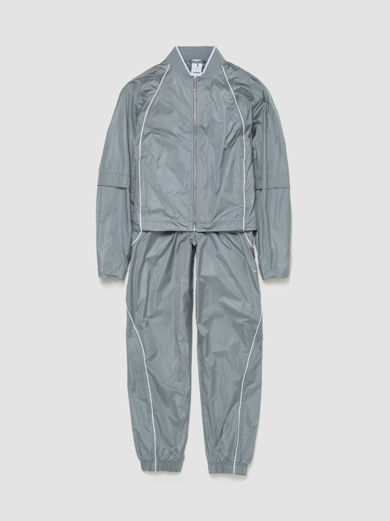 x Jacquemus Track Jacket in Particle Grey & White